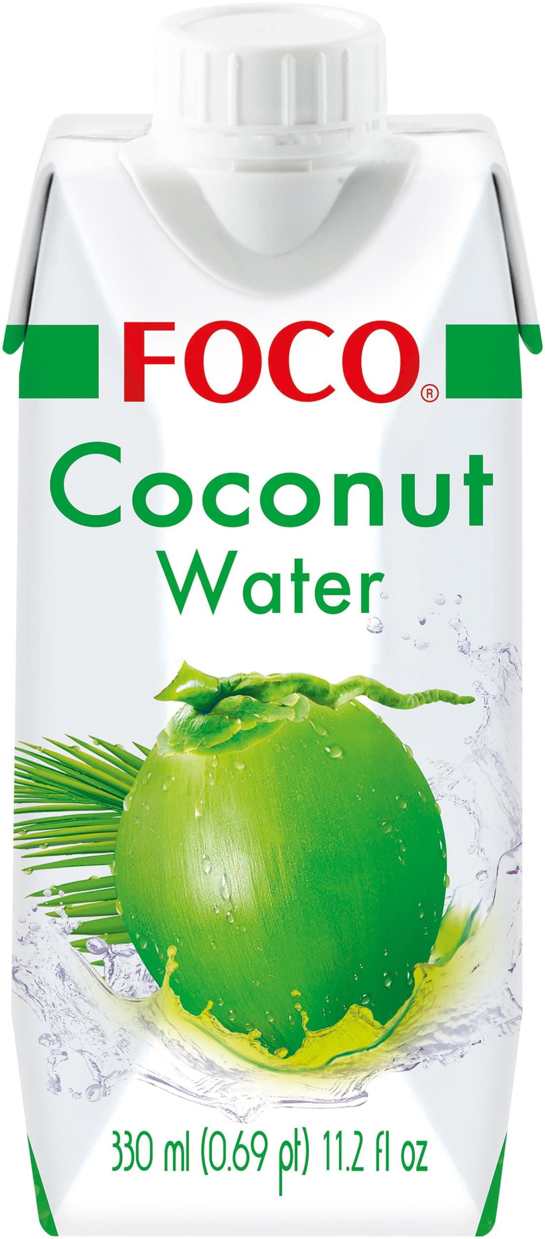 FOCO Kokosnusswasser | 100 % Pur & Natürlich | Erfrischender Durstlöscher & Sportgetränk | Von Natur aus Vegan | Praktisches Tetra-Pak | 12 x 330 ml Angebot bei HelloDeals