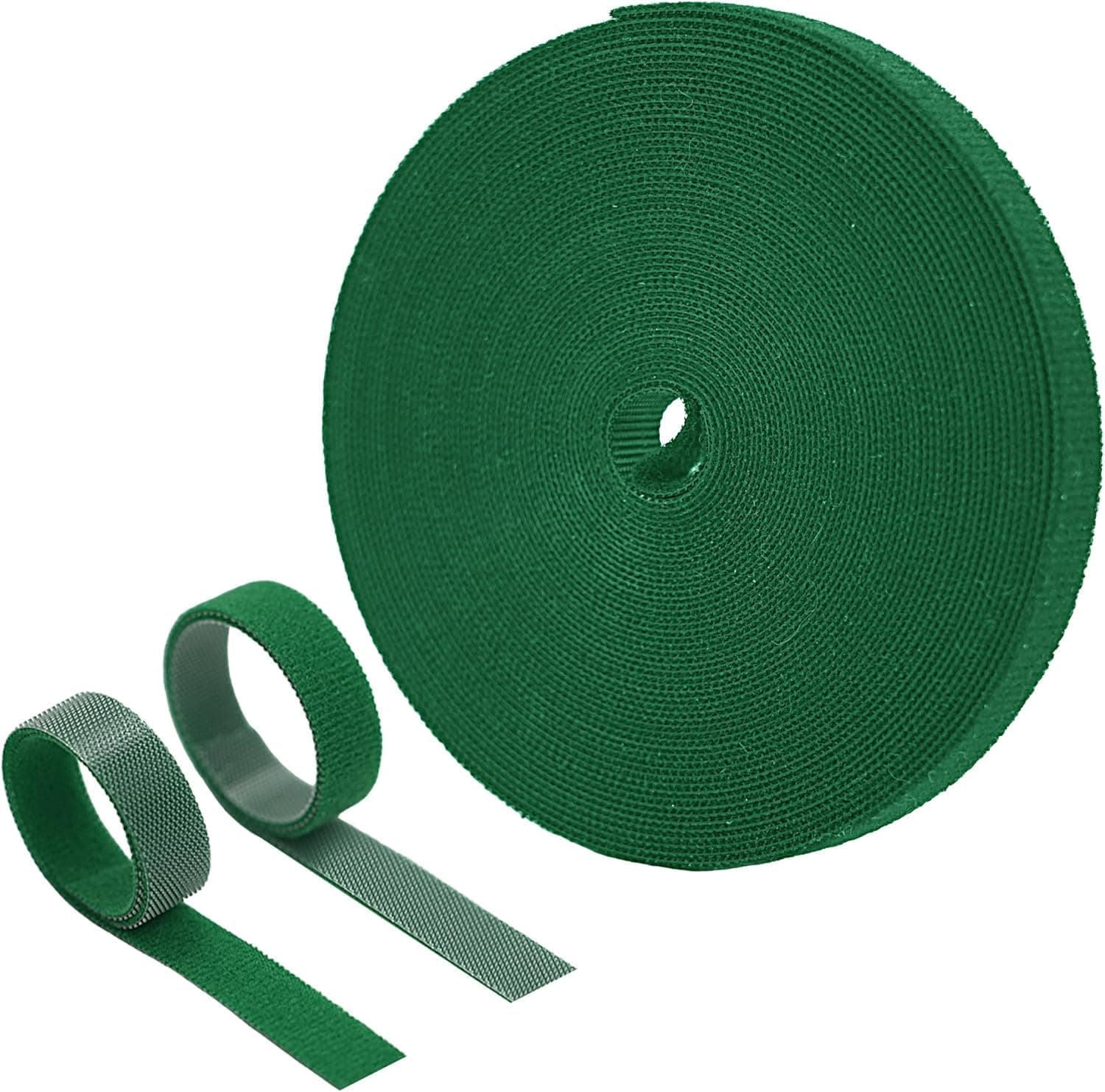 Pflanzenbinder Klettband 30 m x 12 mm, Wiederverwendbar & Wetterfest, Zuschneidbares Pflanzenband für Tomaten, Gurken, Rankhilfe, Kletterpflanzen & Gewächshaus, Dunkelgrün Dunkelgrün 30m Angebot bei HelloDeals