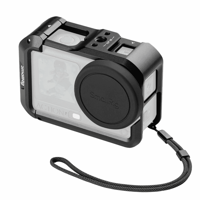 SMALLRIG Aluminiumlegierung Cage für DJI Osmo Action 6 – 5887 | mit Blitzschuh, Handschlaufe, Objektivdeckel, Schutzrahmen mit 1/4"-20-Gewindebohrungen, Action 6 Zubehör,Advanced Edition Advanced Cage Angebot bei HelloDeals