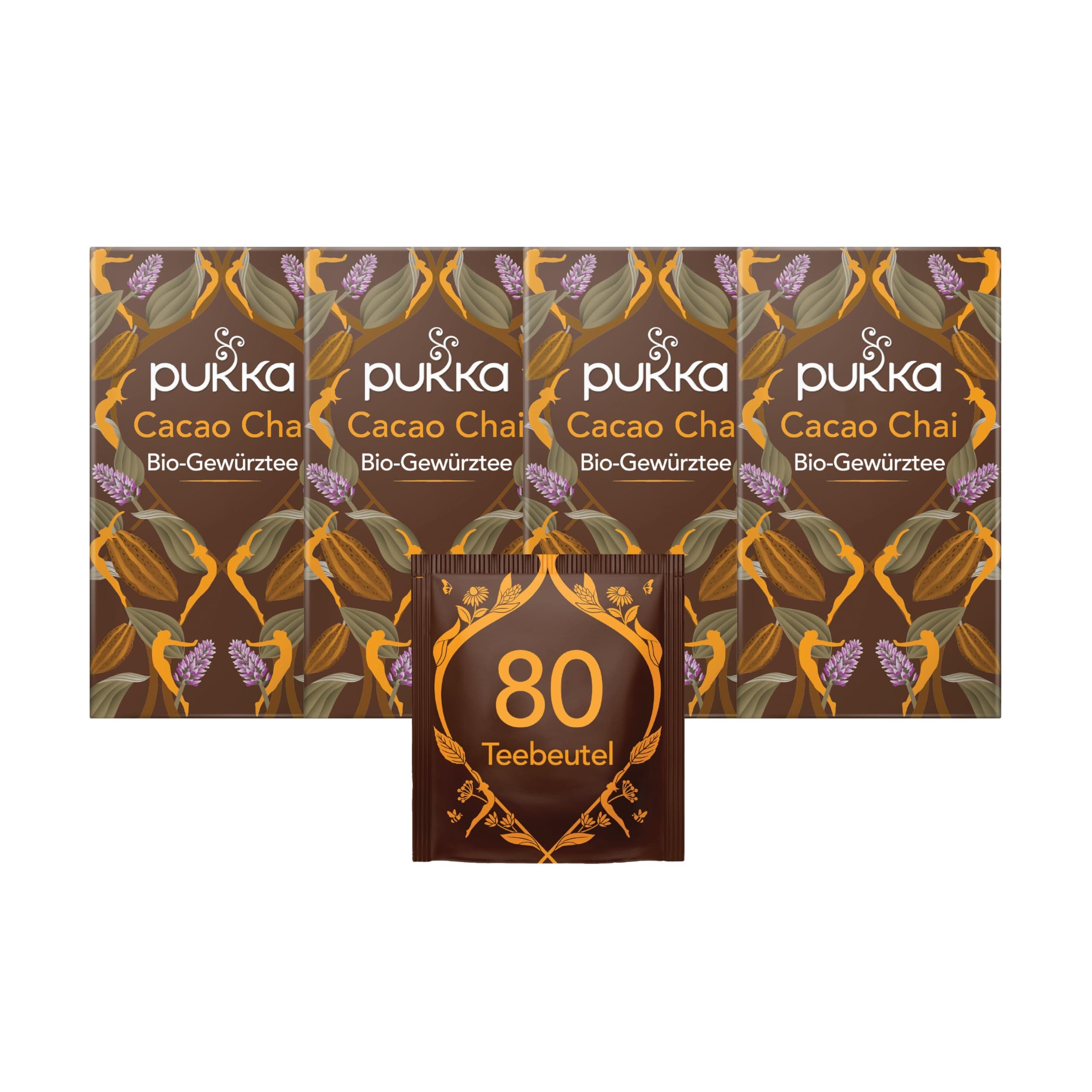 Pukka Cacao Chai Bio Gewürztee Set, Kakao & Zimt, 4x20 Beutel Angebot bei HelloDeals