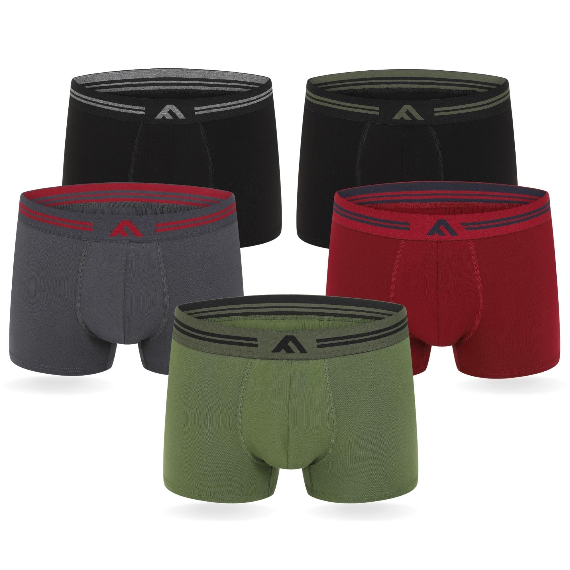 FM London 5er-Pack Bambus-Herren-Boxershorts mit Stretch-Fit-Design 4XL Dunkel Sortiert Angebot bei HelloDeals