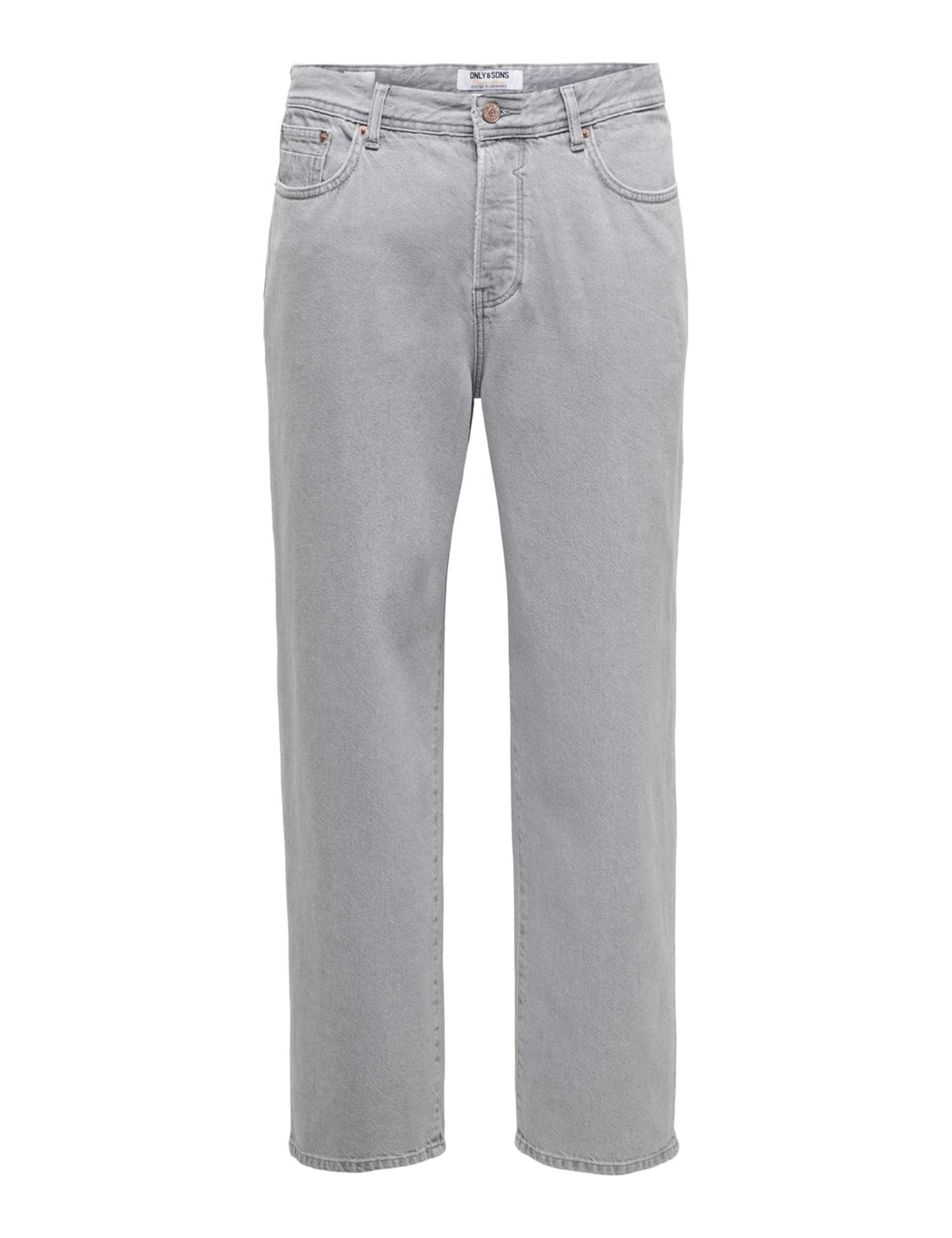Only & Sons Herren Onsfade Loose Jax Box Tai DNM Noos Onsfade Loose Jax Box Tai DNM Noos 32W / 32L Light Grey Denim Angebot bei HelloDeals
