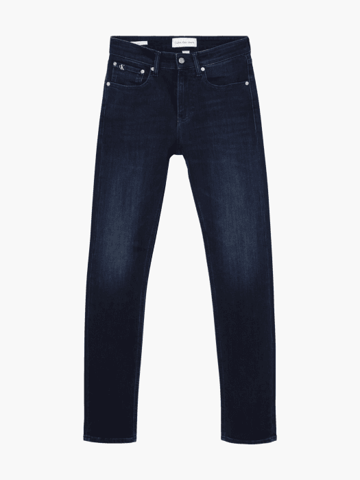 Calvin Klein Herren Jeans Hose Skinny aus Baumwolle mit Stretch, Blau (Denim Dark), 28W/32L Angebot bei HelloDeals