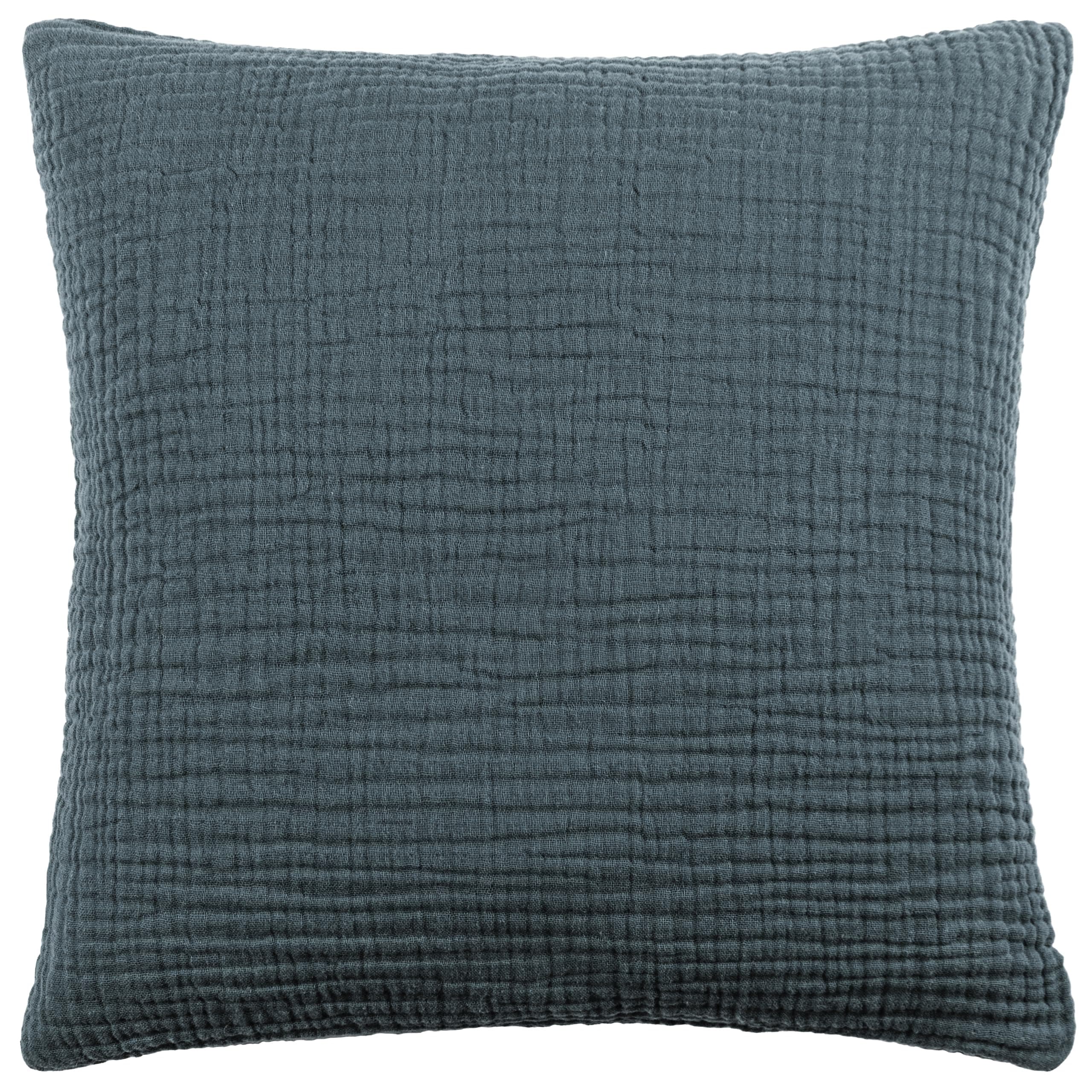 Yard furn Lark Kissenbezug – Weiche Minimalistische Strukturierte Musselin Baumwolle Dekorativer Bezug (Dusk – 45x45cm) Angebot bei HelloDeals