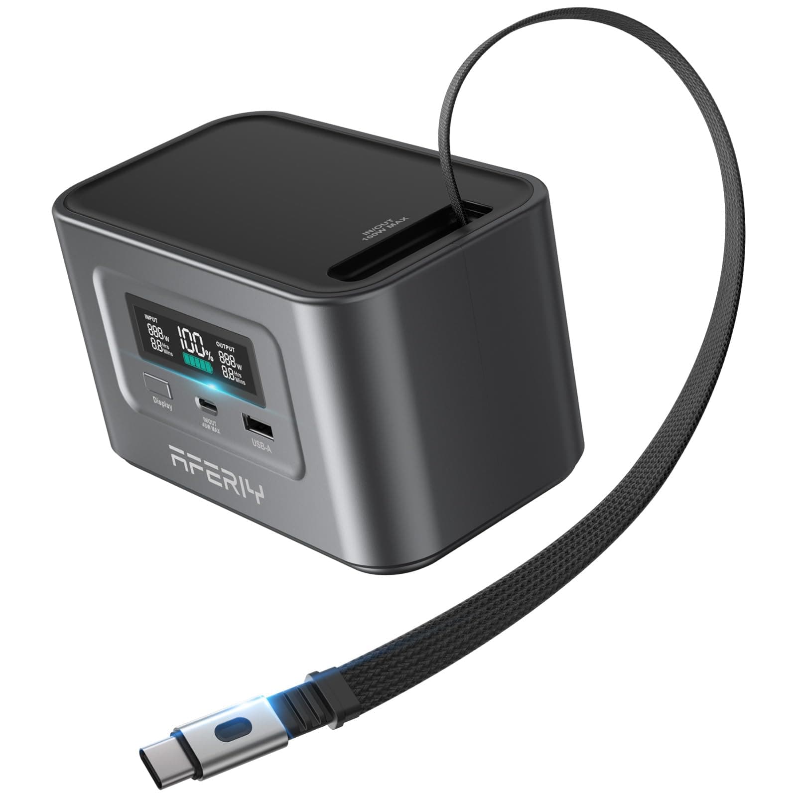 AFERIY 99.2WH Tragbare Powerstation,145W LiFePO4 Batterie, Mobile Stromversorgung für Outdoors Camping Angebot bei HelloDeals