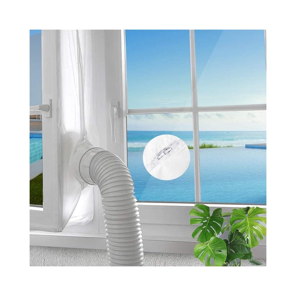 Fensterdichtung 400CM 158inch für mobile Klimageräte Klimaanlagen | flexible Dichtung für Fenster, Dachfenster & Flügelfenster, einfache Montage, heiße Luf White Angebot bei HelloDeals