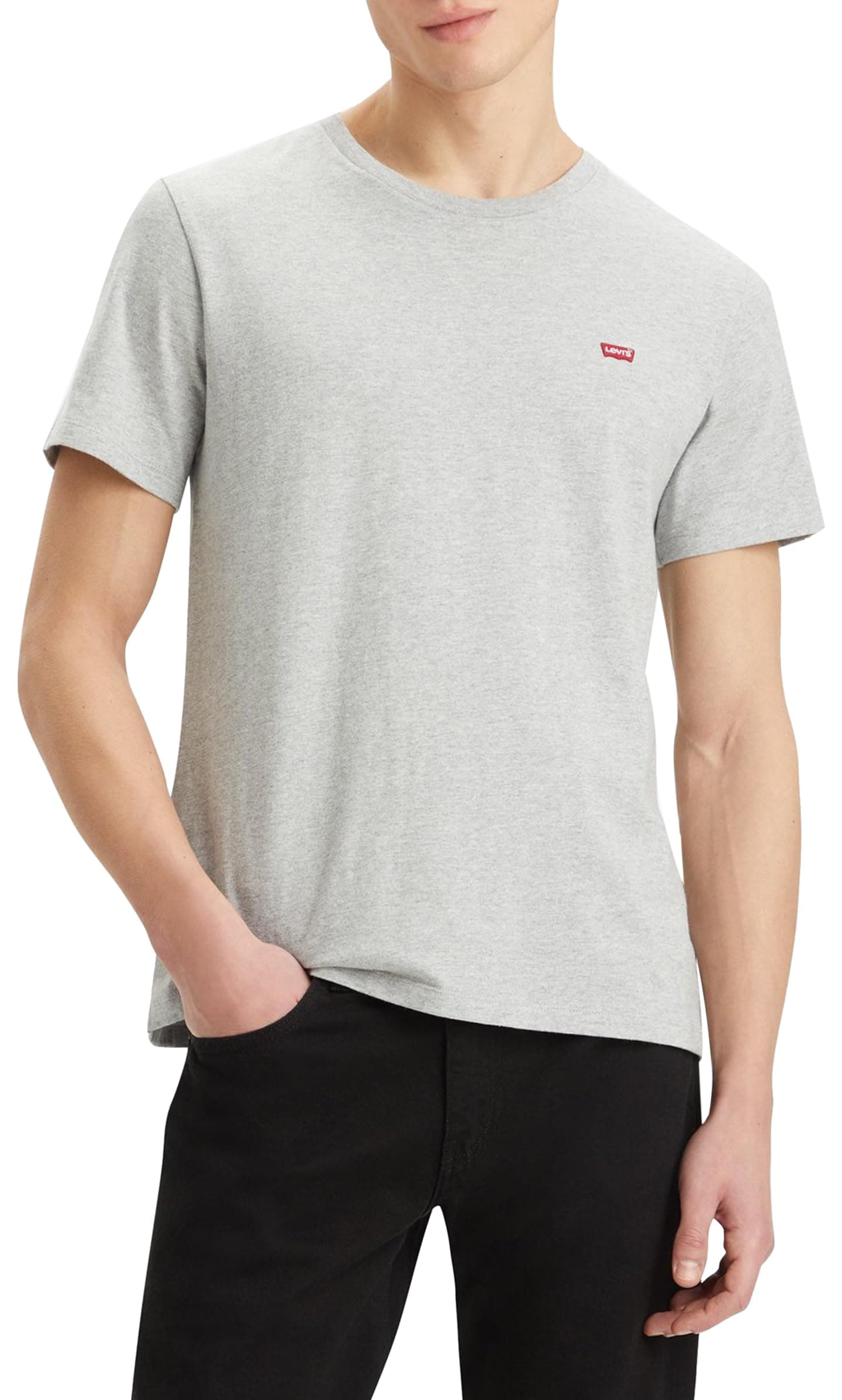 Levi's T-Shirt Original - Herren - Grösse Regular Fit XL Mid Tone Grey Heather Jersey Angebot bei HelloDeals