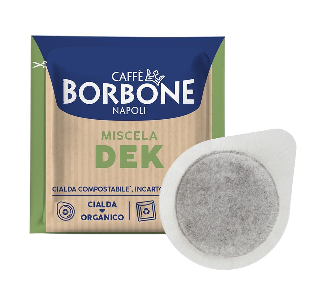Caffè Borbone Kompostierbare Kaffeepads, Dek - Entkoffeinierte Kaffeemischung - 100 Pads - Umweltfreundliche Verpackung - Kompatibel mit ESE System Papier Pads 44 mm Kaffee 100 Pads Dek Mischung Angebot bei HelloDeals