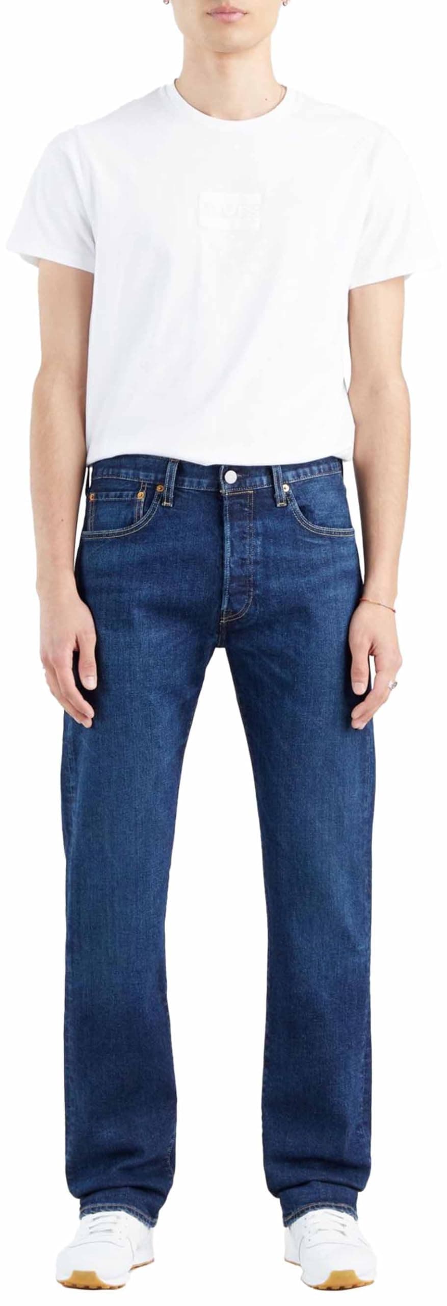 Levi's Herren Jeanshose 501 Original mit Knopfleiste, Straight Fit 32W / 32L Do The Rump Angebot bei HelloDeals