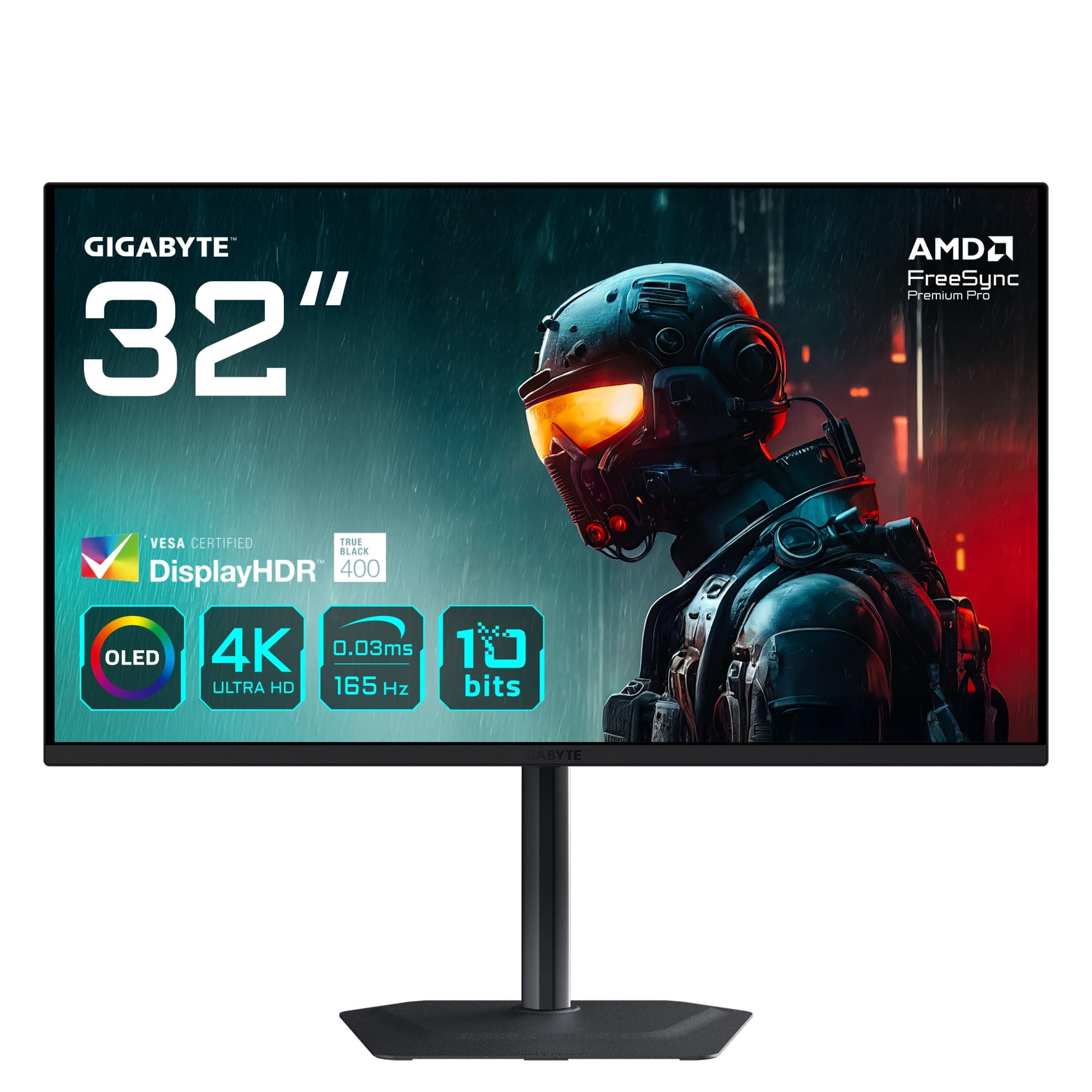 Gigabyte MO32U 31,5" OLED 4K UHD Gaming Monitor - 3840 x 2160, 165Hz, 0.03ms, 250 cd/m², Display HDR True Black 400, HDMI 2.1, DisplayPort 1.4 Angebot bei HelloDeals