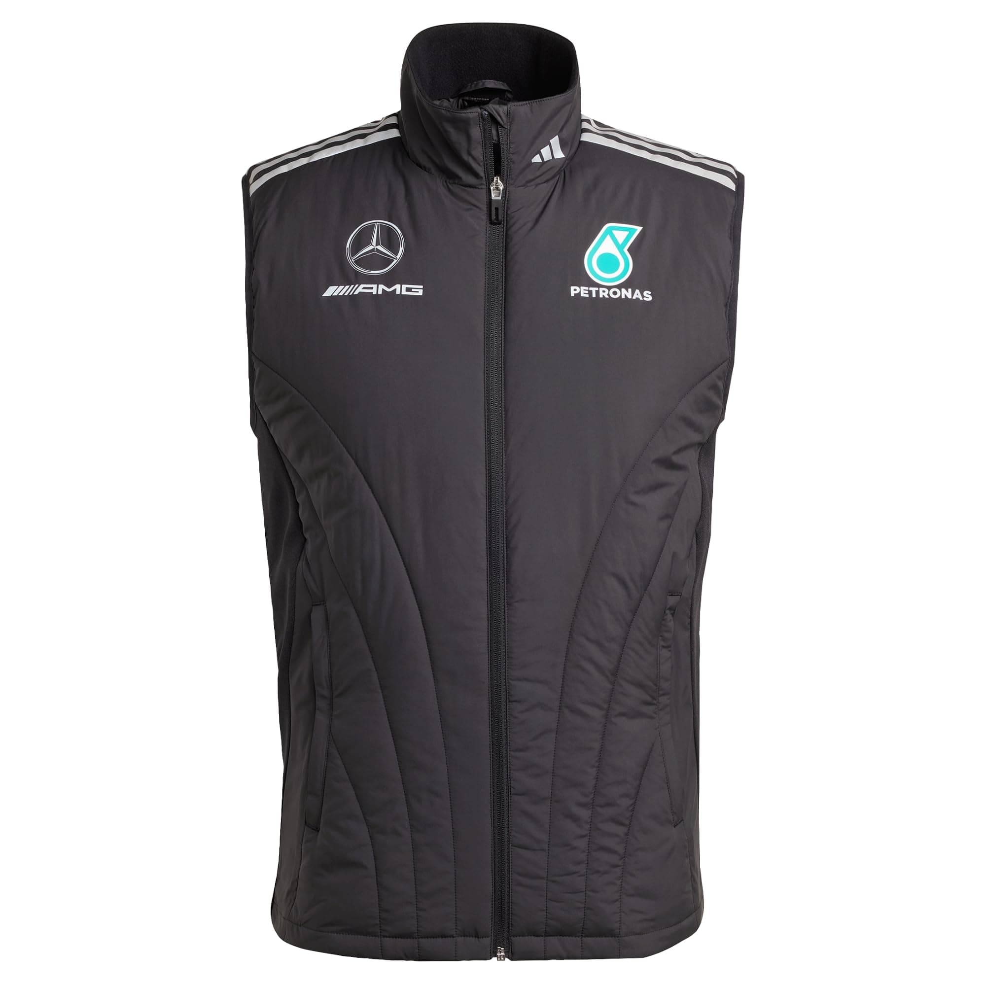 adidas Men's MERCEDES - AMG PETRONAS FORMULA ONE TEAM MECHANICS WESTE S Black / Reflective Silver Angebot bei HelloDeals