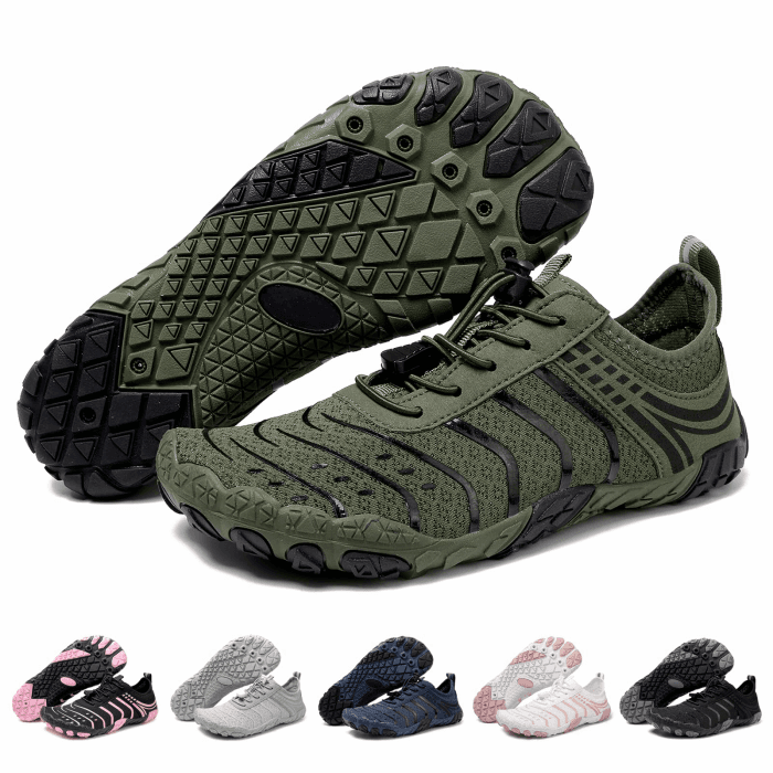 Barfußschuhe Damen Herren Sommer Strandschuhe Schnell Trocknend Aquaschuhe Multifunktionsschuhe Outdoor Barfussschuhe Leicht Atmungsaktive Schwimmschuhe Komfortable Fitnessschuhe 40 EU Grün Angebot bei HelloDeals