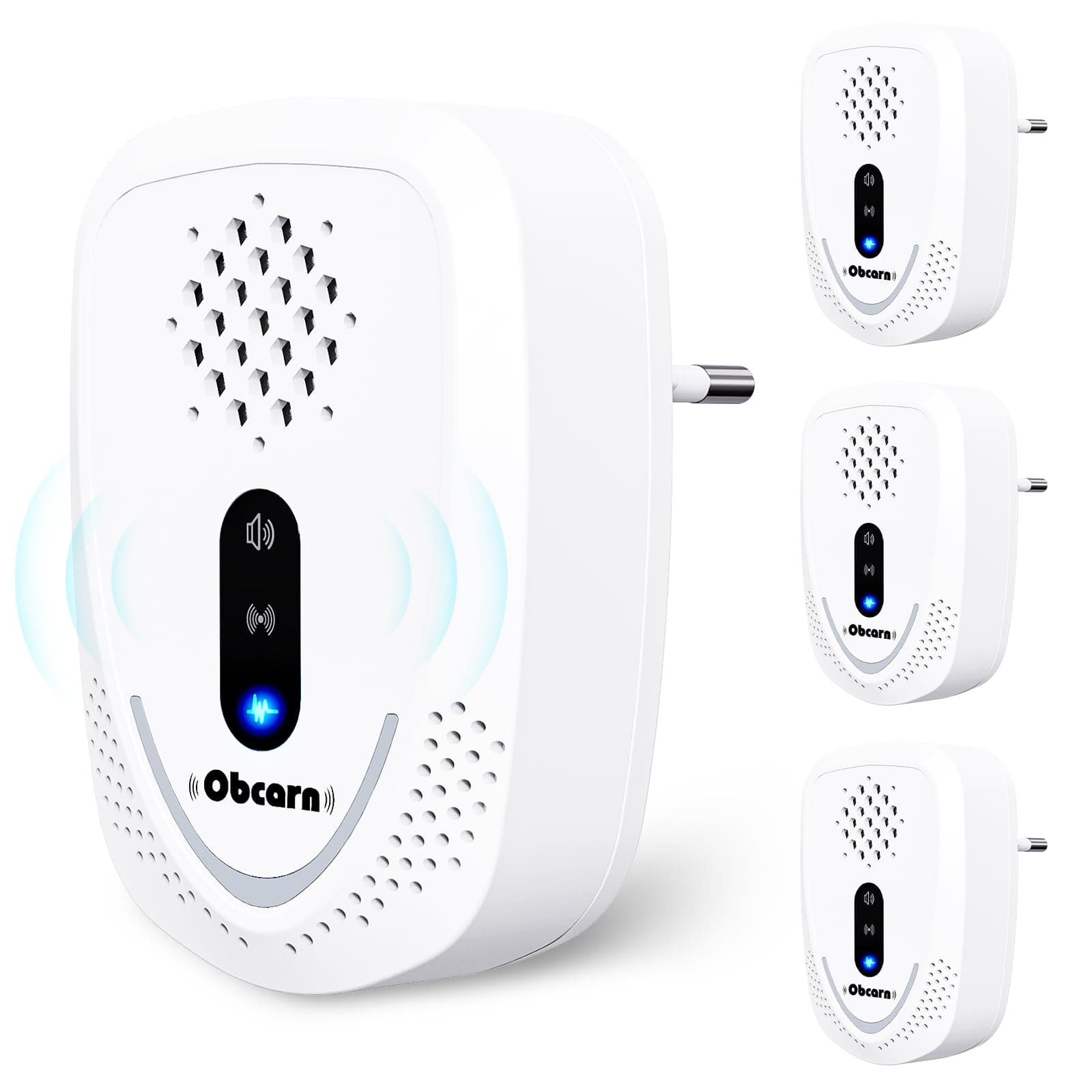 4 Stück Mäuse Vertreiben, Leistungsstarkes Ultraschall Mäuseabwehr, Mausefalle Wirksam Gegen Mäuse Mücken Spinnen, Control Repeller für Ratten Weiß Angebot bei HelloDeals