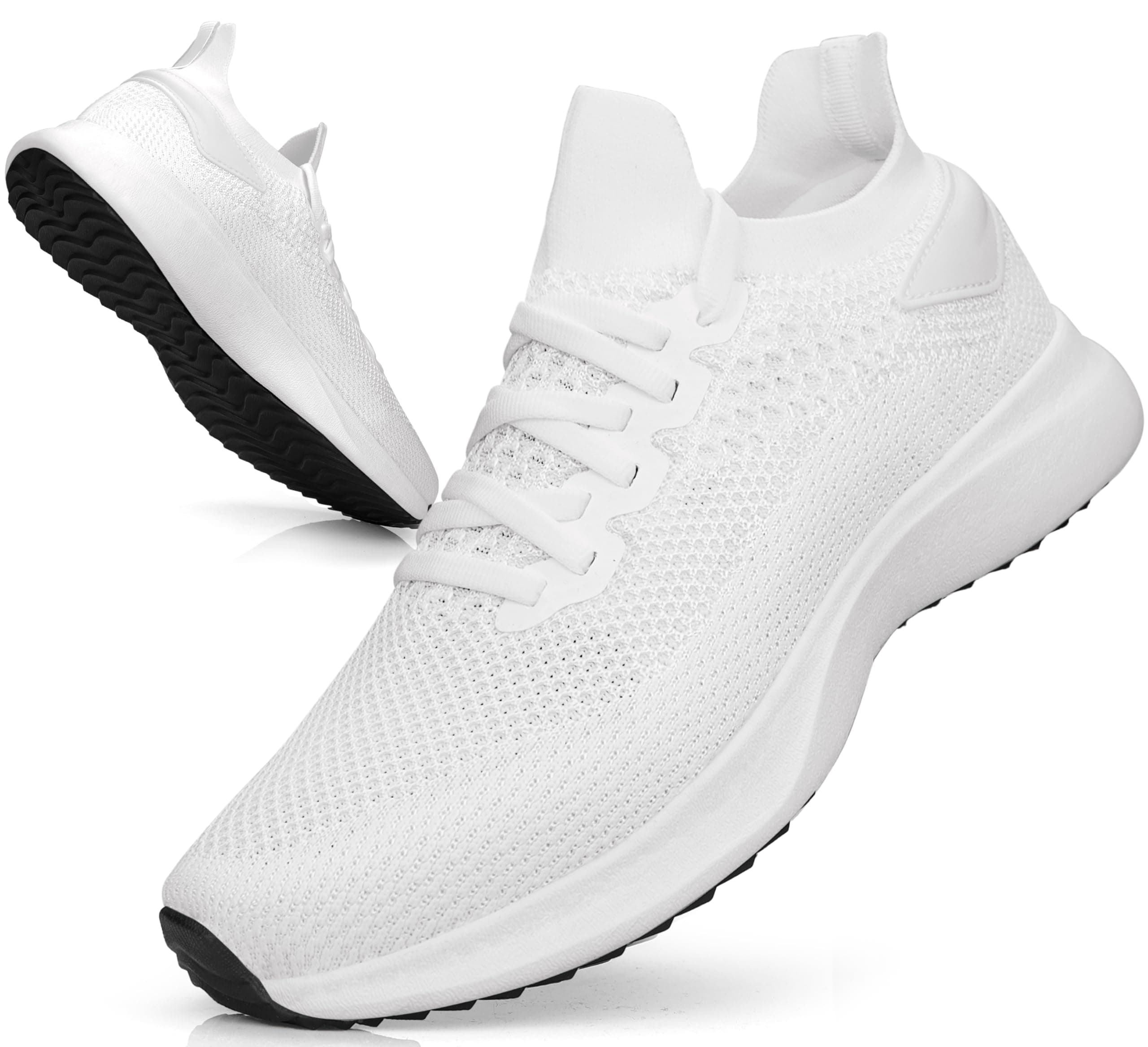 Giniros Sportschuhe Herren Slip on Sneaker Leichte Laufschuhe Tennisschuhe | Slip-on, Weich, Leicht, Atmungsaktives Mesh, EVA-gummi Rutschfest & Stoßdämpfend, für Sport, Outdoor, Tennis, Arbeit & Alltag 44 EU Weiß Angebot bei HelloDeals