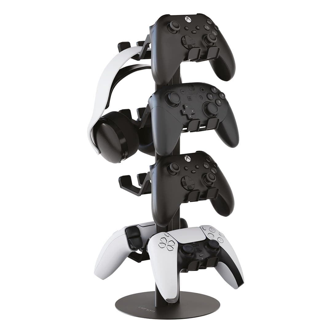 Venom Universeller Headset- & Controller-Ständer | 4-stufig Verstellbarer Metall-Organizer für Controller oder Headsets | Gaming-Ablage für PlayStation, Xbox, Nintendo Switch | headset ständer, controller ständer, 4 stufig verstellbarer metall organizer, Angebot bei HelloDeals