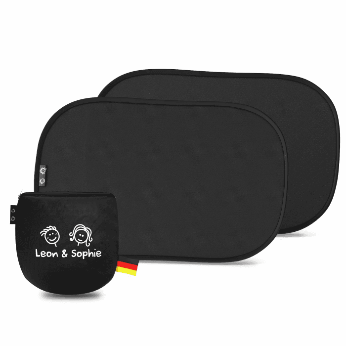 Sonnenschutz Auto Baby mit UV-Schutz UPF50+, DEKRA geprüft & KBA-zugelassen, Hochwertiges GSM105+ Nylon, Doppelte Schutzwirkung, Sonnenschutz Auto Kinder ohne Saugnapf Angebot bei HelloDeals