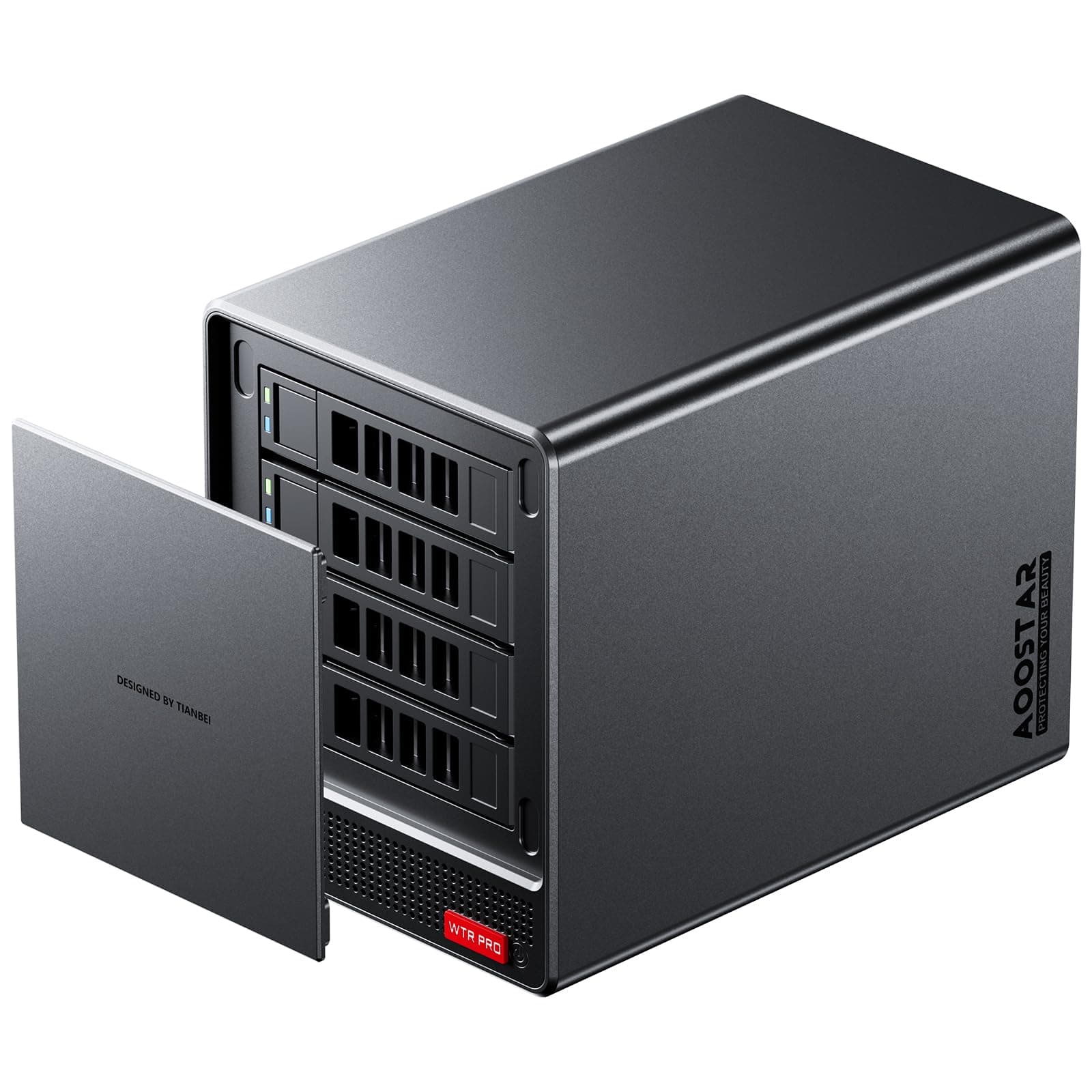 AOOSTAR Ryzen 7 5825U 4 Bay NAS Mini PC, Kein RAM Keine SSD NAS Desktop Computer, 2*M.2 NVMe-Steckplätze, 2,5"/3,5" SATA x4-Speicher(bis zu 4x22TB) Keine Festplatte, nur 4 Festplattenrahmen Kein OS Ryzen7 5825U 0G RAM 0G SSD Angebot bei HelloDeals