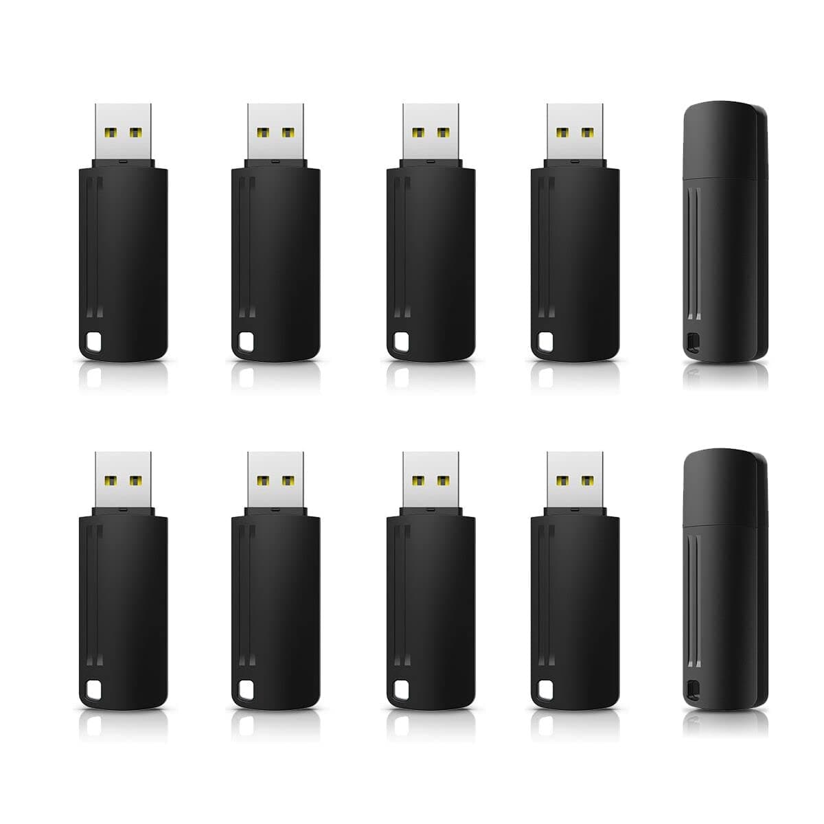 USB Sticks 4GB, 10 Stück Vansuny USB Stick 4GB 2.0, 4GB USB Speicherstick mit Kappe und Seilloch für PC/Desktop/Laptop/Spielekonsolen, Schwarz 4GB USB 2.0 10 Stück schwarz Angebot bei HelloDeals