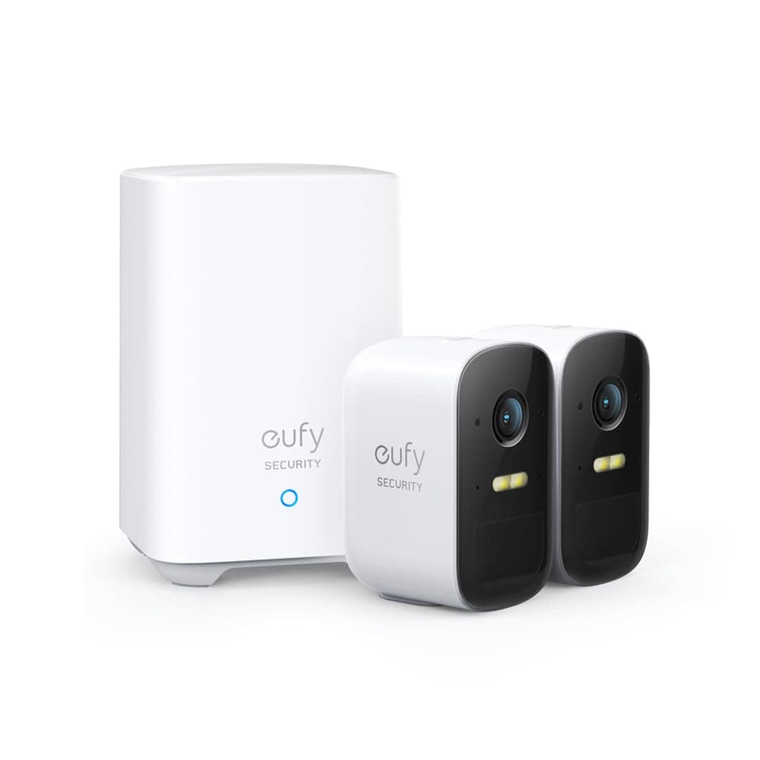 eufy Security eufyCam 2C, überwachungskamera aussen, 180Tage Akku, HD 1080p, IP67 wetterfest, Nachtsicht, Kompatibel mit HomeKit und Solar Panel, überwachungskamera aussen set2+1,Gebührenfreie Nutzung 2er-Pack Angebot bei HelloDeals