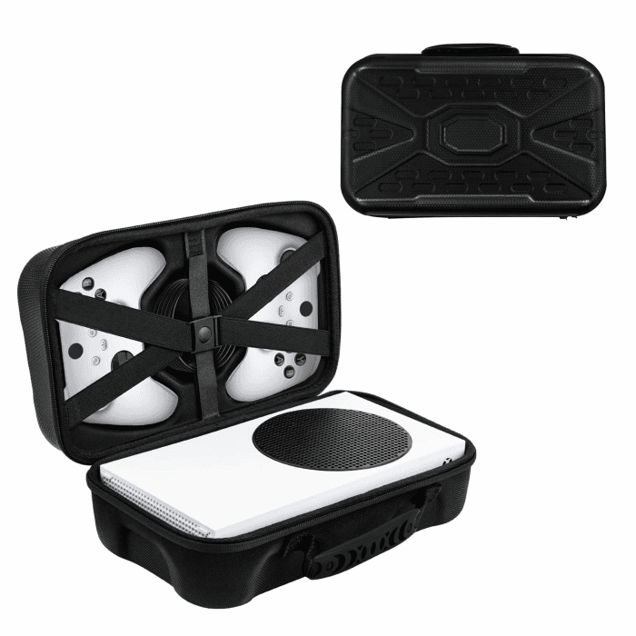 Mcbazel Harte Tragetasche für Xbox Series S, Reiseetui, Aufbewahrungstasche für Xbox Series S Konsole Wireless Controller & Gaming Zubehör - Schwarz, Schwarz , Reiseetui Angebot bei HelloDeals