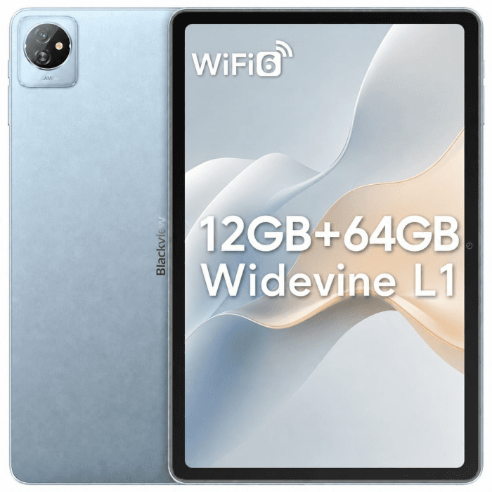 Blackview Tab70 WiFi Tablett, 10 Zoll Touch Tablet mit Android Tablet, 12GB RAM + 64GB Speicher (erweiterbar bis 2TB per TF-Karte), 2,0 GHz Prozessor, WiFi 6 & Bluetooth 5.0, Widevine L1 GMS | Speicher erweiterbar bis 2 TB mit TF-Karte, 2,0-GHz-Prozessor, Angebot bei HelloDeals