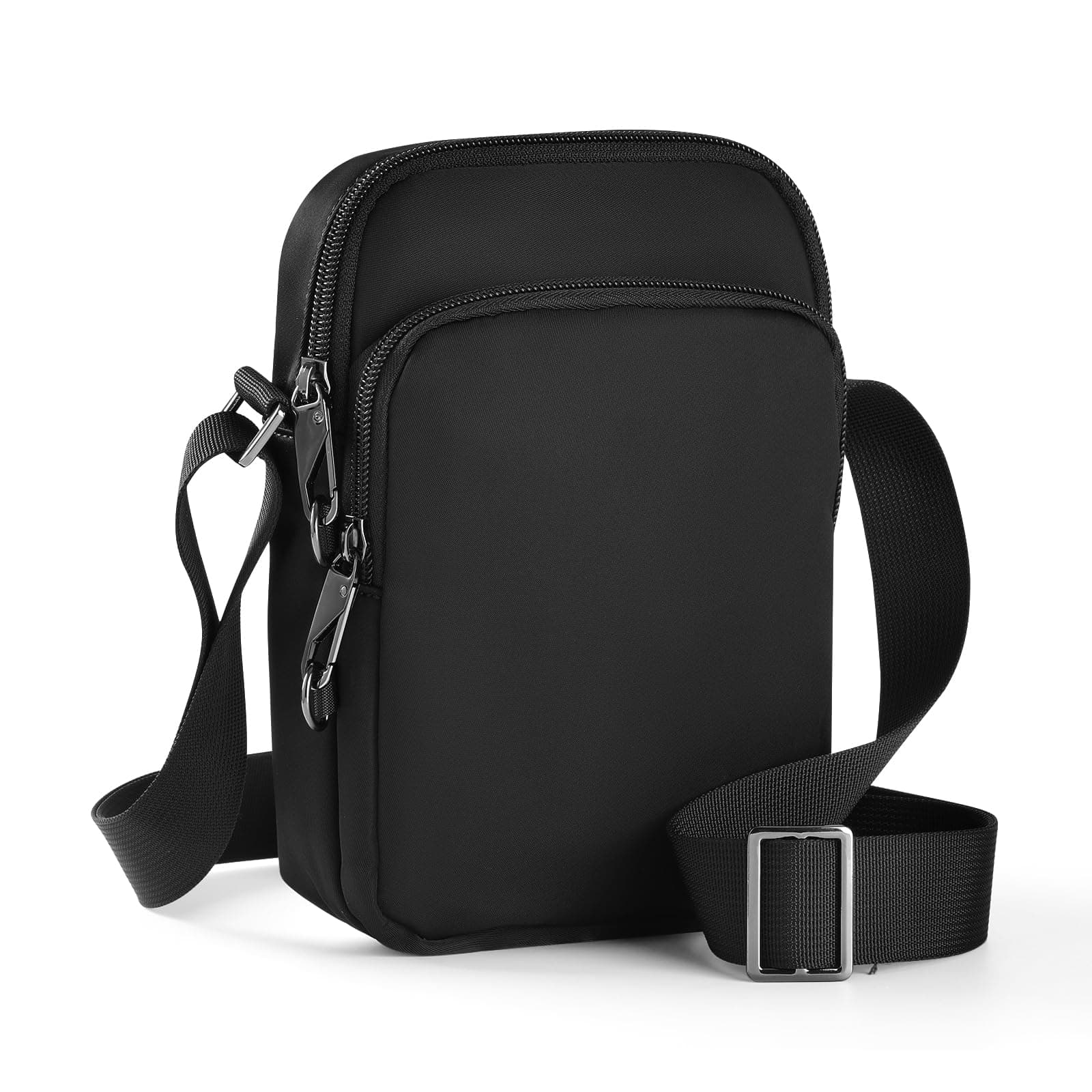 BROADREAM Anti Diebstahl Umhängetasche - Schultertasche mit Reißverschluss Lock & RFID-Blockierung, Wasserdicht Brusttasche Chest Crossbody Bag Herren Damen Tägliches Leben Reise Schwarz Angebot bei HelloDeals