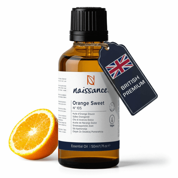 Naissance Orange süß (Nr. 105) 50ml 100% naturreines ätherisches süßes Orangenöl kaltgepresst Orange 50 ml (1er Pack) Angebot bei HelloDeals