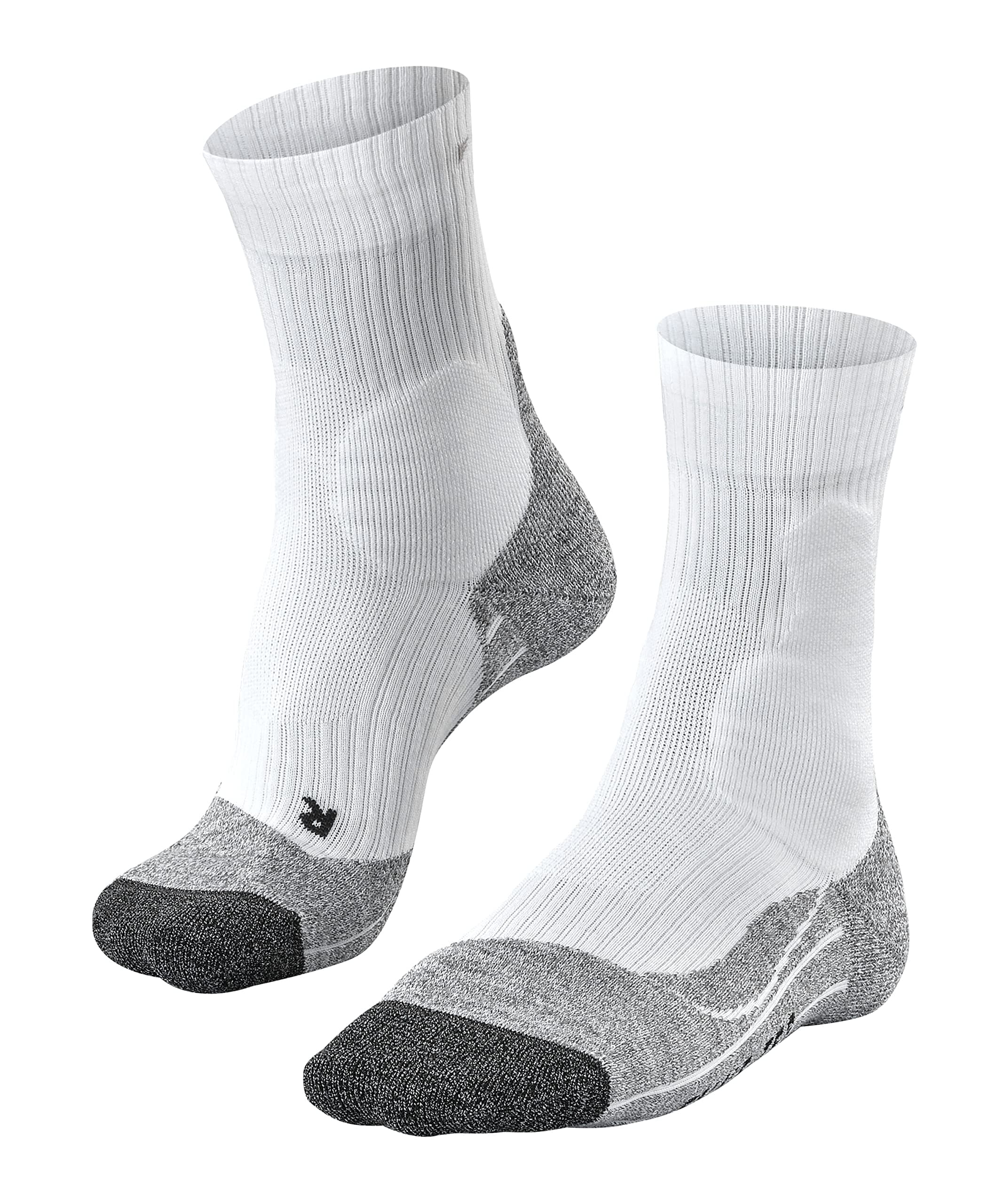 FALKE Herren TE2 Tennissocken schnelltrocknende atmungsaktive nachhaltige Baumwolle Funktionsmaterial mittelstarke Polsterung antiblasen stabilisierend am Knöchel dämpfend für Hartplätze 1 Paar | Stabilisierende Socken für Hartplätze 44-45 Weiß White-Mix Angebot bei HelloDeals