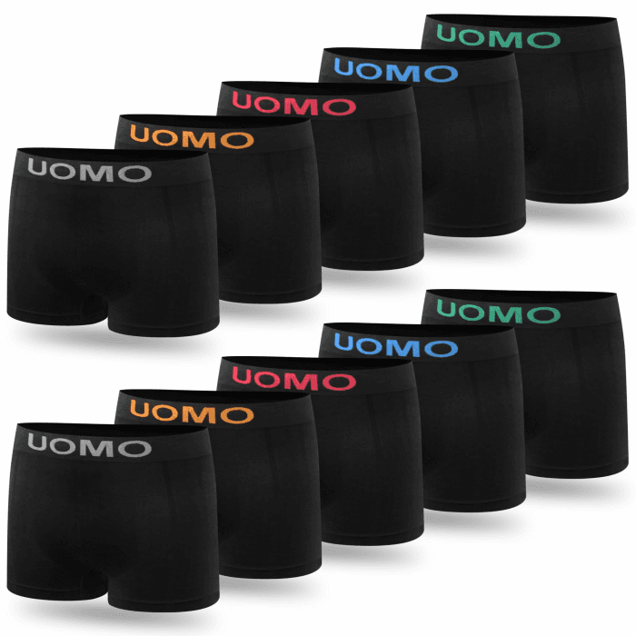 L&K 10er Pack Herren Retroshorts Boxershorts Men Mikrofaser in 10 verschiedenen Modelle 1209 XL-XXL 1212-schwarz-10er Angebot bei HelloDeals