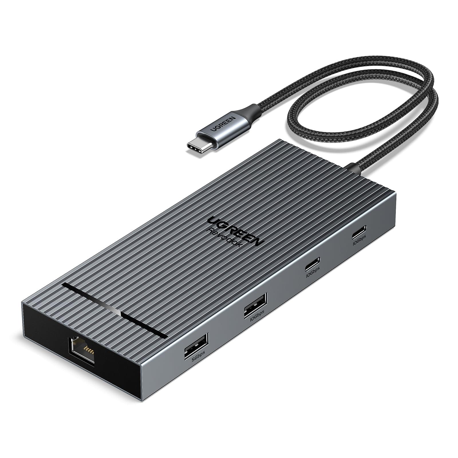 UGREEN USB C Docking Station 10Gbps USB C Hub 2 HDMI | Revodok Pro 2102 Ethernet Adapter Dual 4K@60Hz Display mit USB 3.2 Ports, PD 100W Schnellladen, SD/TF Kartenleser Angebot bei HelloDeals