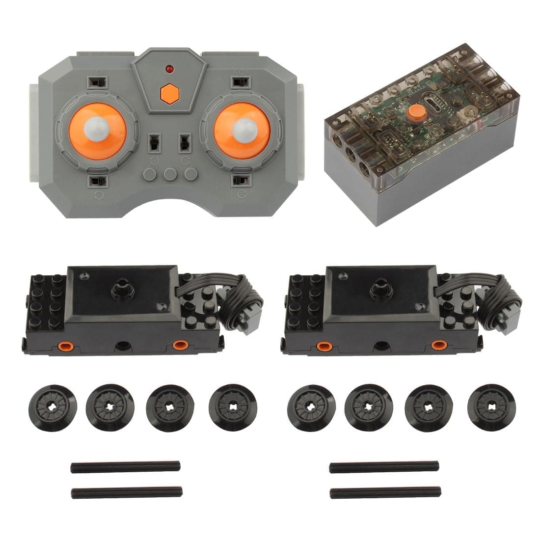 Power Functions Zug Motor, Fernbedienung mit Batteriebox Ersatzteile Set | Gmit eschwindigkeitsanpassung, Klemmbausteine Zug Teile Kit #1 Angebot bei HelloDeals