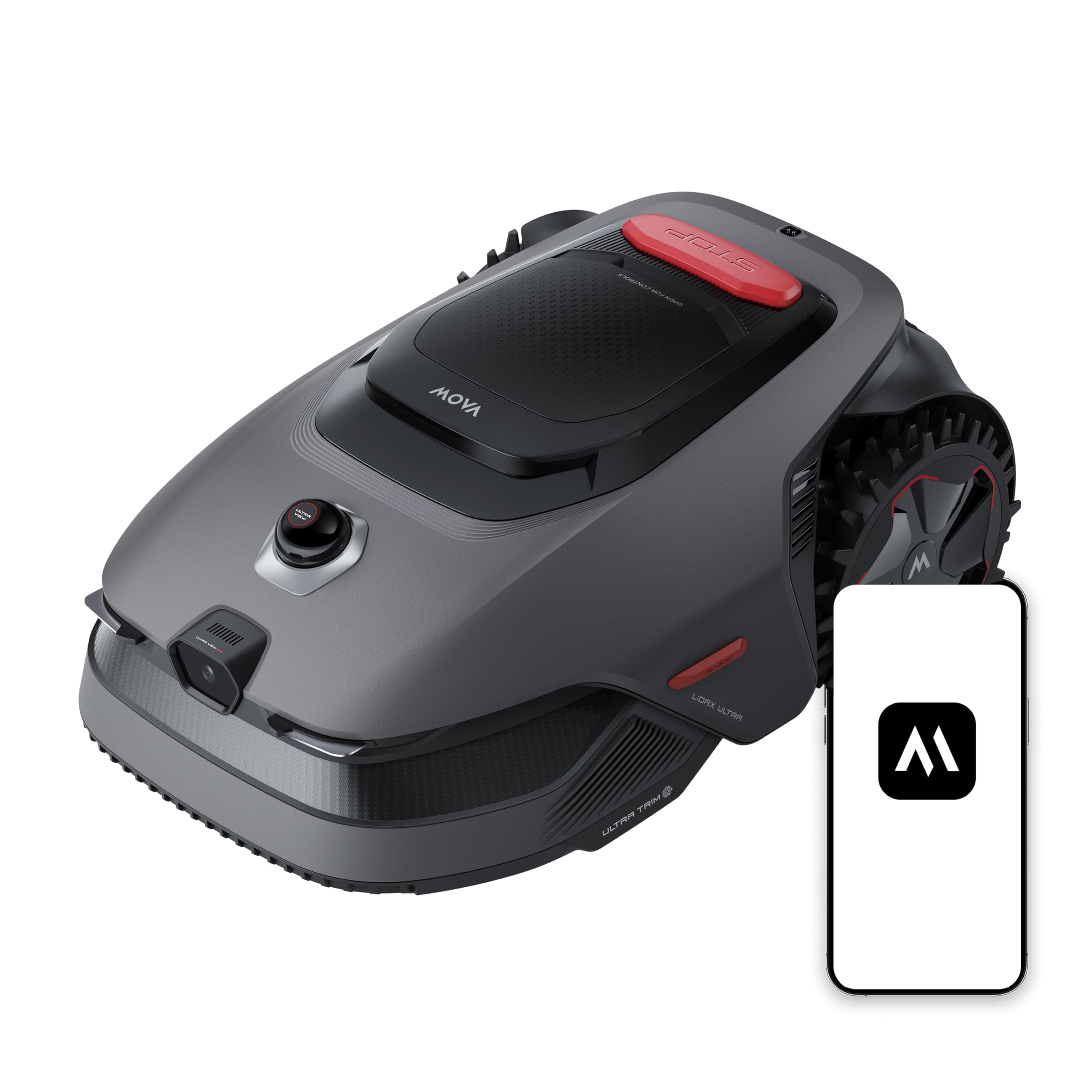 MOVA LiDAX Ultra 800 Mähroboter ohne Begrenzungskabel, Empf. 800 m², ohne RTK & automatische Kartenerstellung per 3D-LiDAR mit 360° & AI Vision, 5 cm Kantenschnitt, effiziente Wegeplanung in U-Form LiDAX Ultra 800 Grau Angebot bei HelloDeals