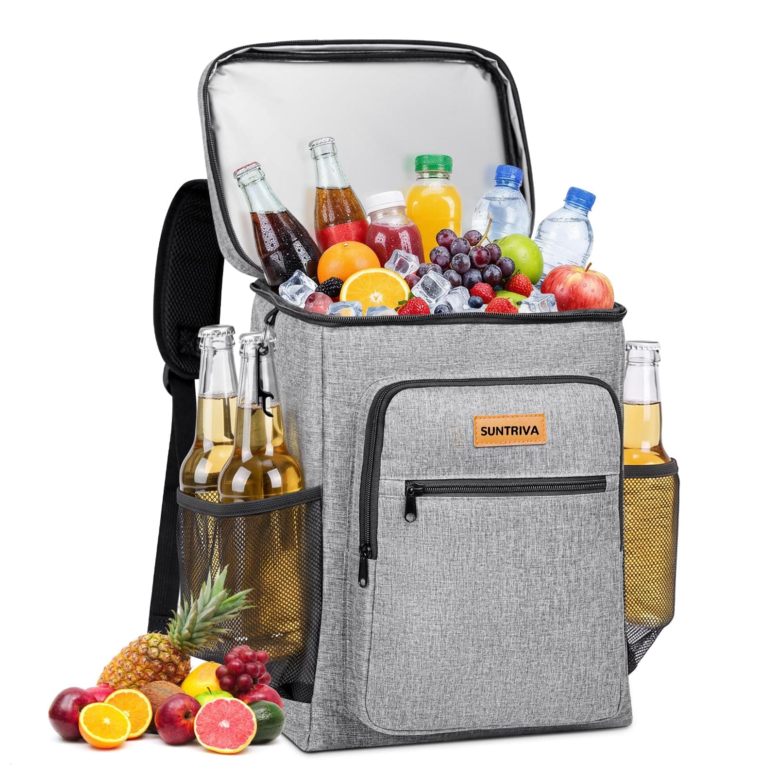 Kühlrucksack 30Dosen Kühltasche 24L 14h Kühlung Isolierter Picknickrucksack | Wasserdicht Kühlbox Thermo Rucksack Cooler Bag Groß Lunchtasche für Wandern Camping Strand Picknick Grillen Reisen Arbeit Angebot bei HelloDeals