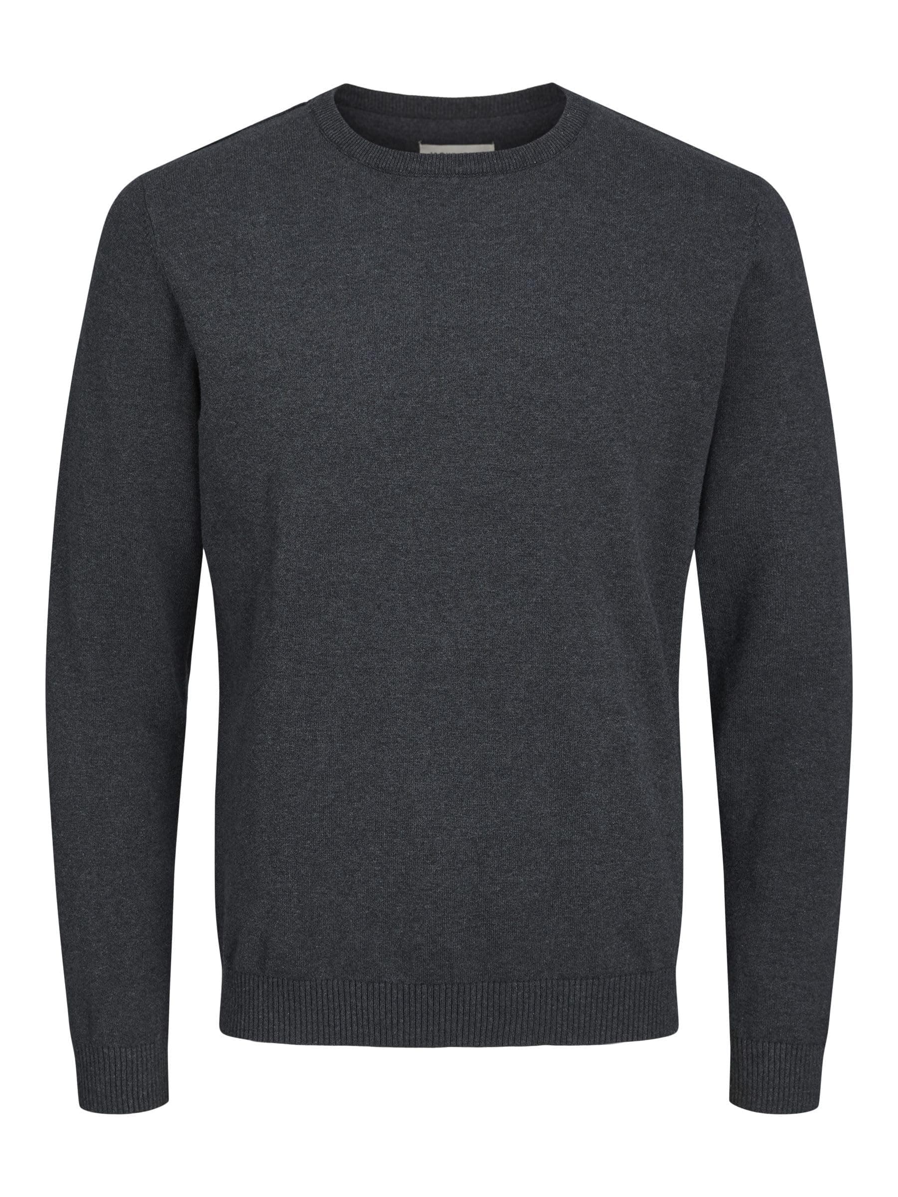 JACK & JONES Herren Jjebasic Knit crew hals Noos Pullover, Dark Grey Melange, M EU Angebot bei HelloDeals