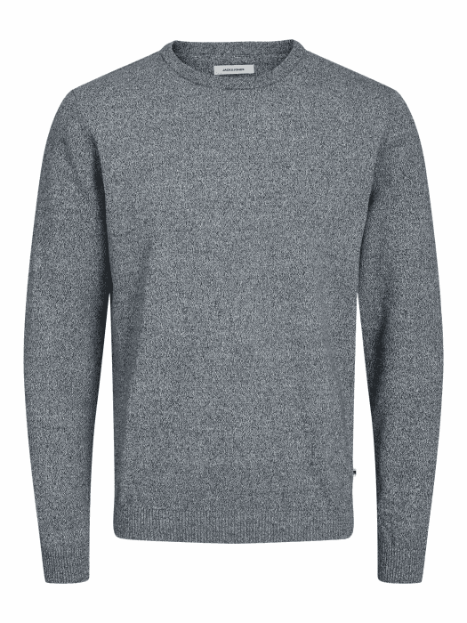 JACK & JONES Male Strickpullover Einfarbig Strickpullover | Knitted Pullover XXL Navy Blazer/Detail:twisted With Jet Stream Angebot bei HelloDeals
