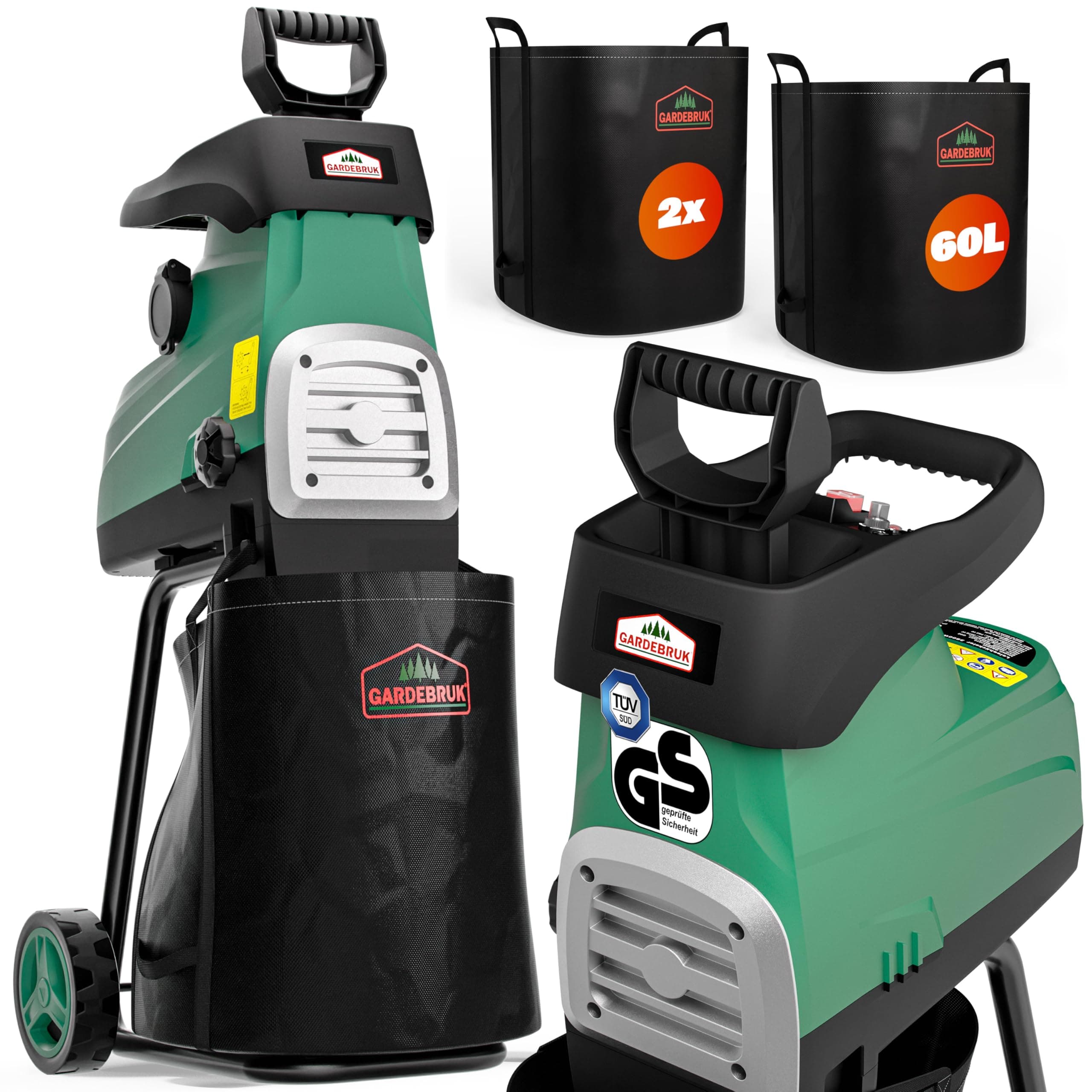 GARDEBRUK® Leisehäcksler 3100W Angebot bei HelloDeals