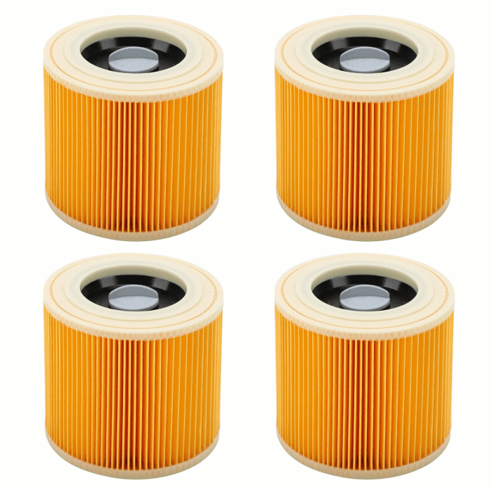 4 Stück Kärcher WD3 WD2 Filter Ersatzfilter, Patronenfilter passend für WD3 WD2 WD3P MV2 MV3 A2004, ersetzt 64145520 6.414-552.0 Wd2-4 Stück Angebot bei HelloDeals