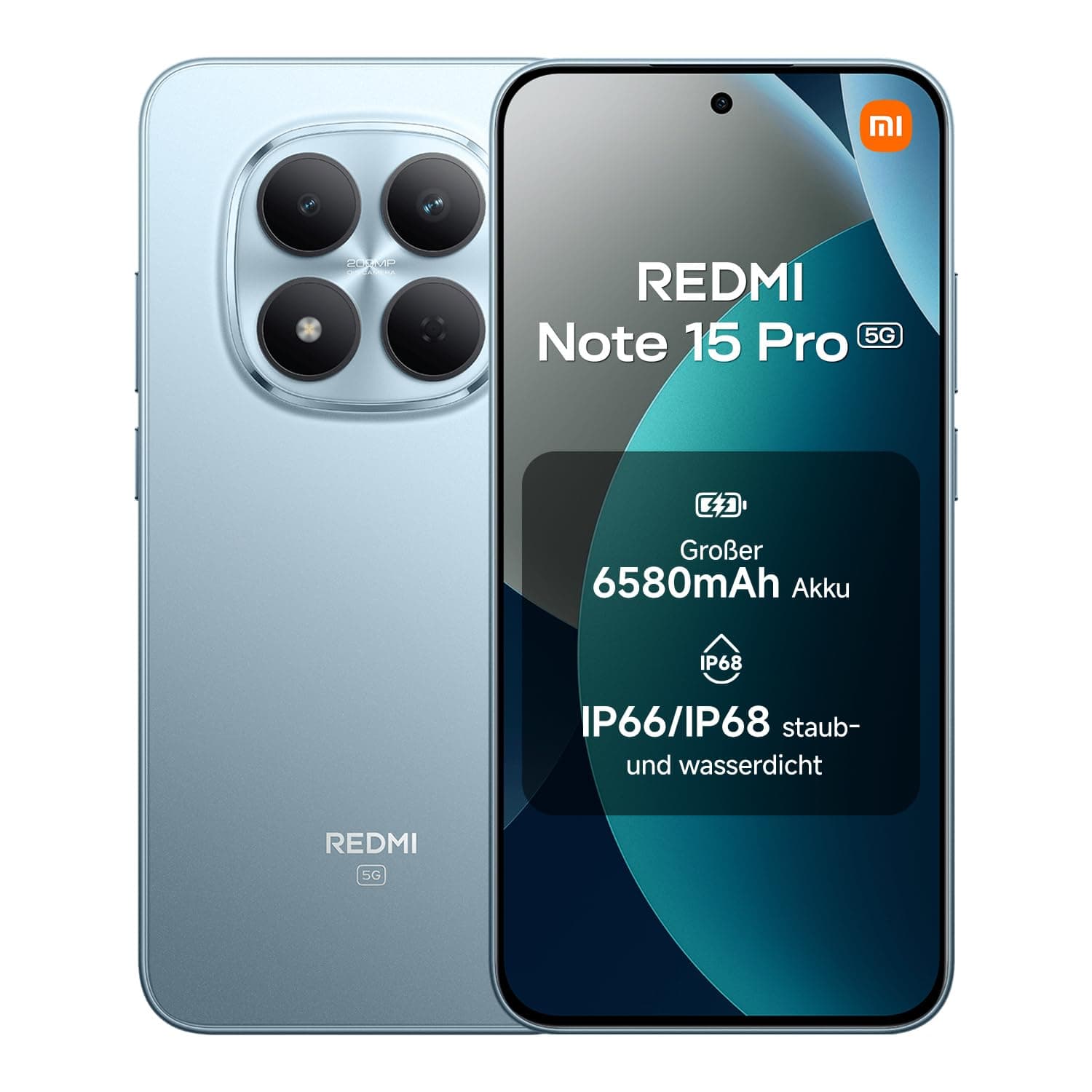 XIAOMI REDMI Note 15 Pro 5G Smartphone 8+256GB 6580mAh 200MP Gletscherblau Redmi Note 15 Pro 5G 8+256GB Gletscherblau Angebot bei HelloDeals
