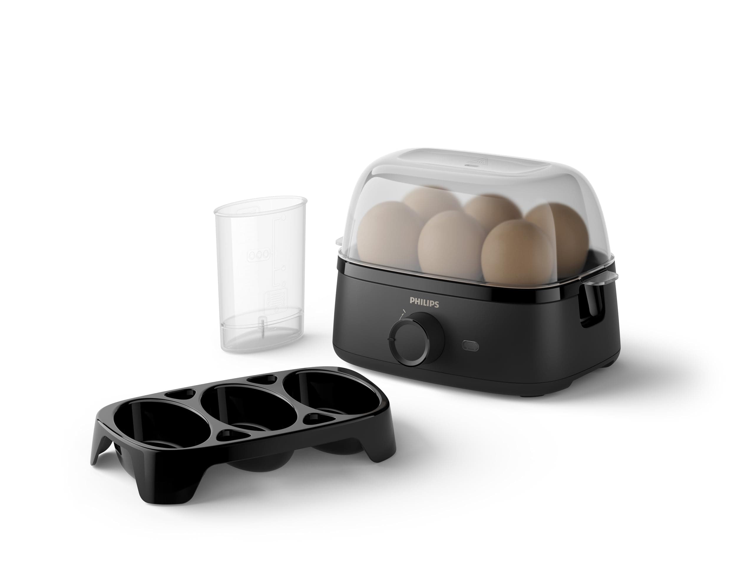 Philips Eierkocher 3000, Schwarz, für bis zu 6 Eier Eierkocher Schwarz Angebot bei HelloDeals