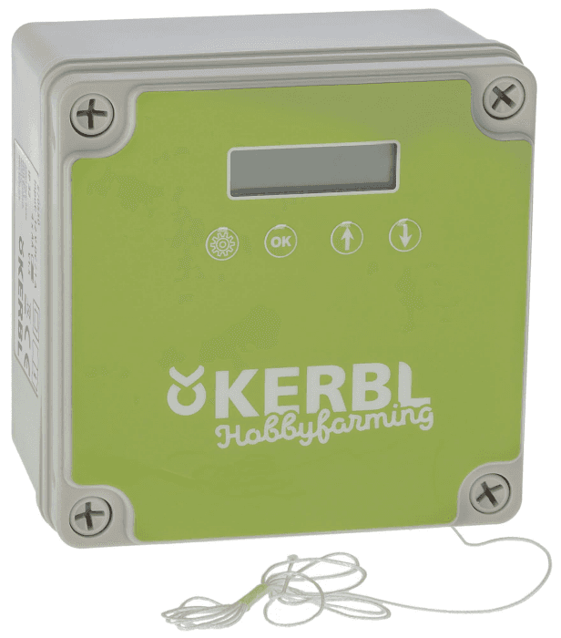 Kerbl Hobbyfarming Automatische Steuerung für Hühnertür, Hühnerklappensteuerung, Kunststoff, mit Lichtsensor, 3 Jahre Garantie Angebot bei HelloDeals