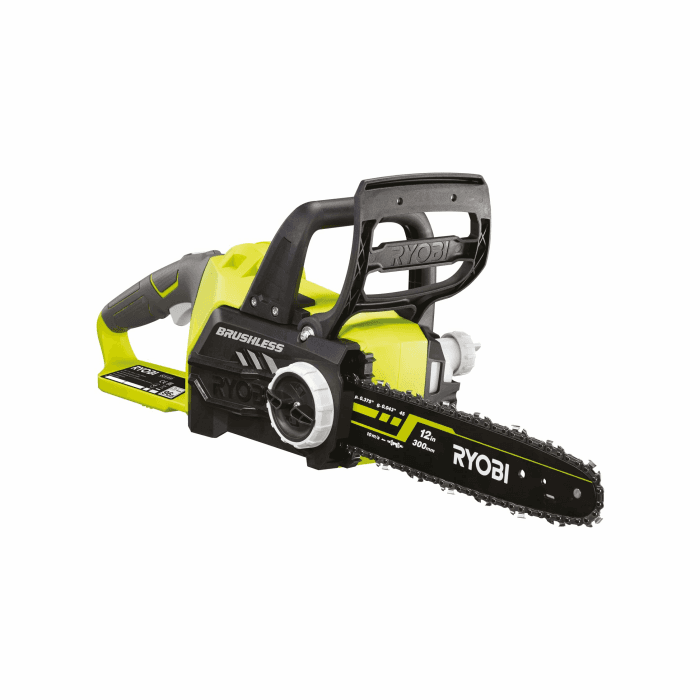 RYOBI 18 V ONE+ Brushless Akku-Kettensäge OCS1830, Schwertlänge 30 cm, bürstenloser Motor, werkzeugloses Kettenspannen, ohne Akku und Ladegerät ohne Akku + Ladegerät Angebot bei HelloDeals