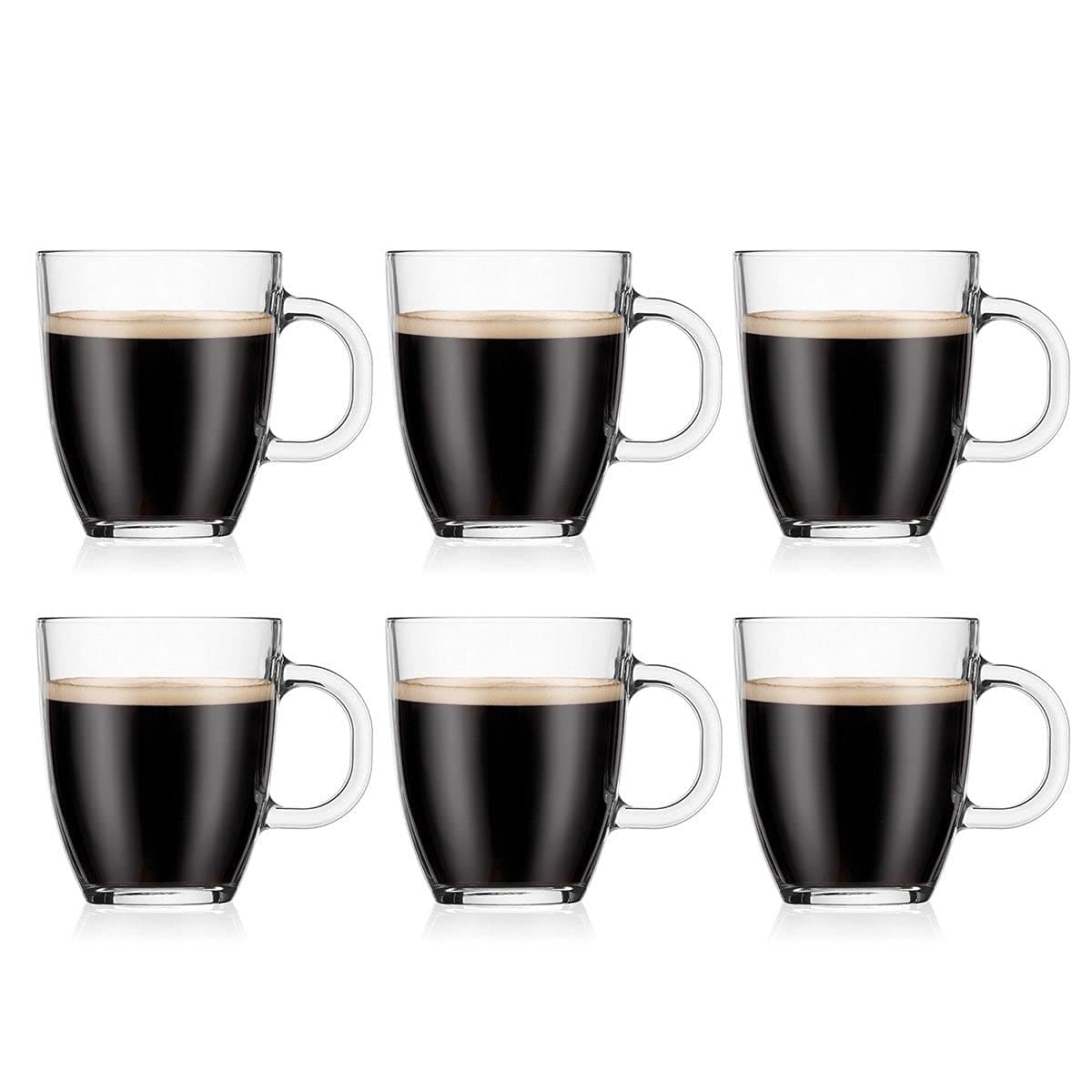 Bodum 11239-10-2 Bistro Tassen, 0,35 L, 6 Stück 6 Stück (1er Pack) Einwandige Tasse, 284 ml Angebot bei HelloDeals
