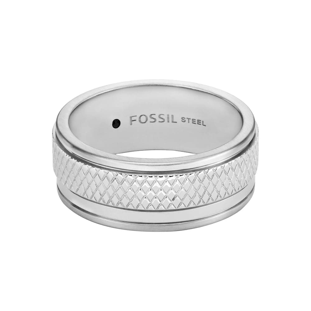 Fossil Herren-Edelstahlband Ringe 9 Schimmerndes Silber Angebot bei HelloDeals