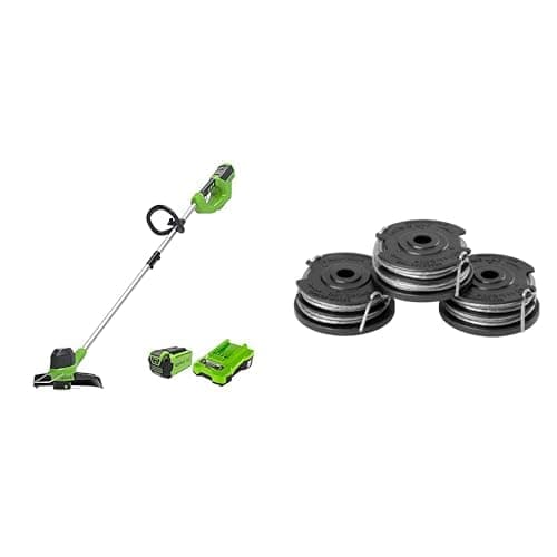 Greenworks Akku-Rasentrimmer 40V 30cm + 3 Stück Doppel-Fadenspule Angebot bei HelloDeals