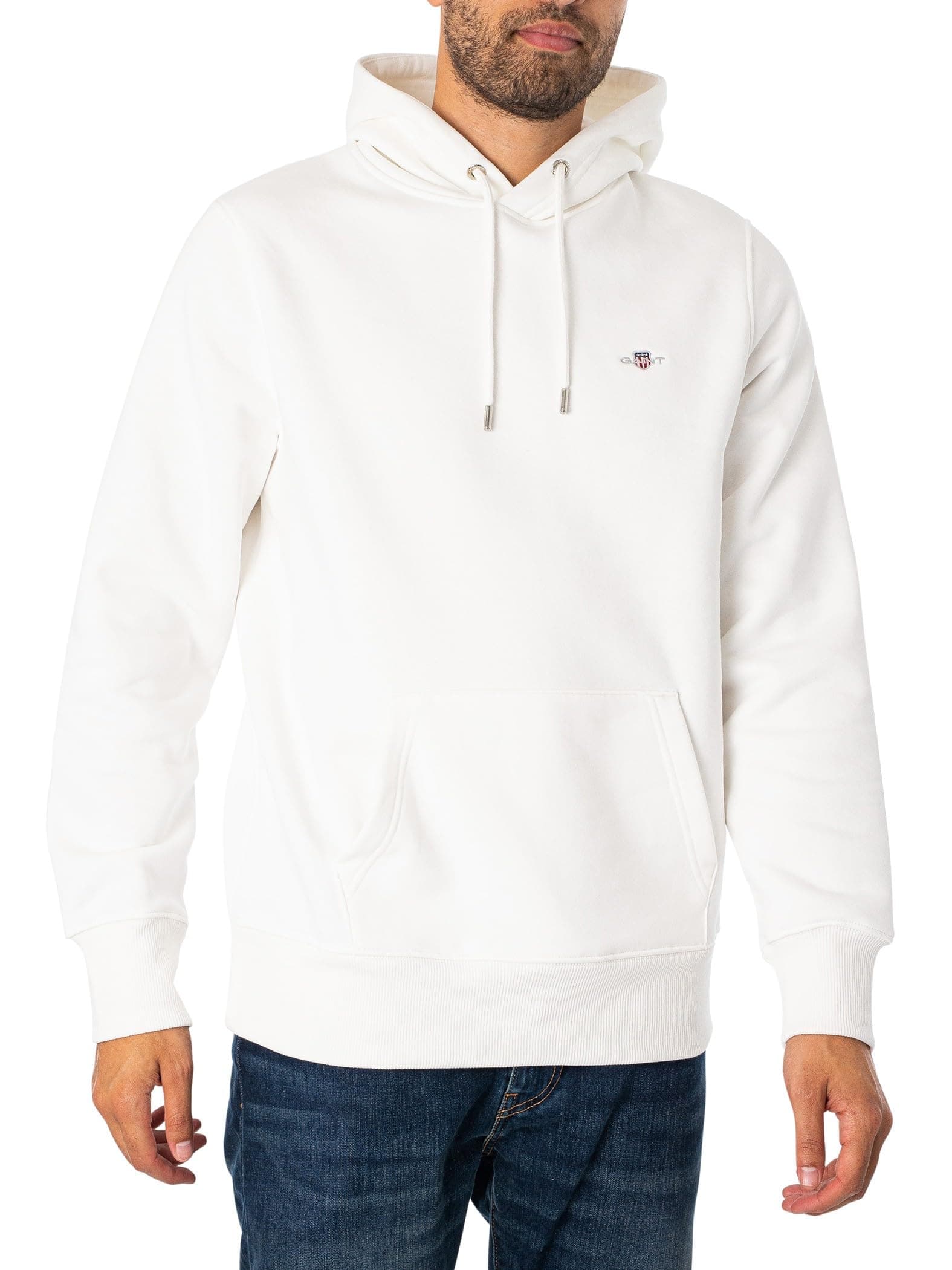 GANT Herren Normales Schild-T-Shirt, Dusty Navy L Eggshell Angebot bei HelloDeals
