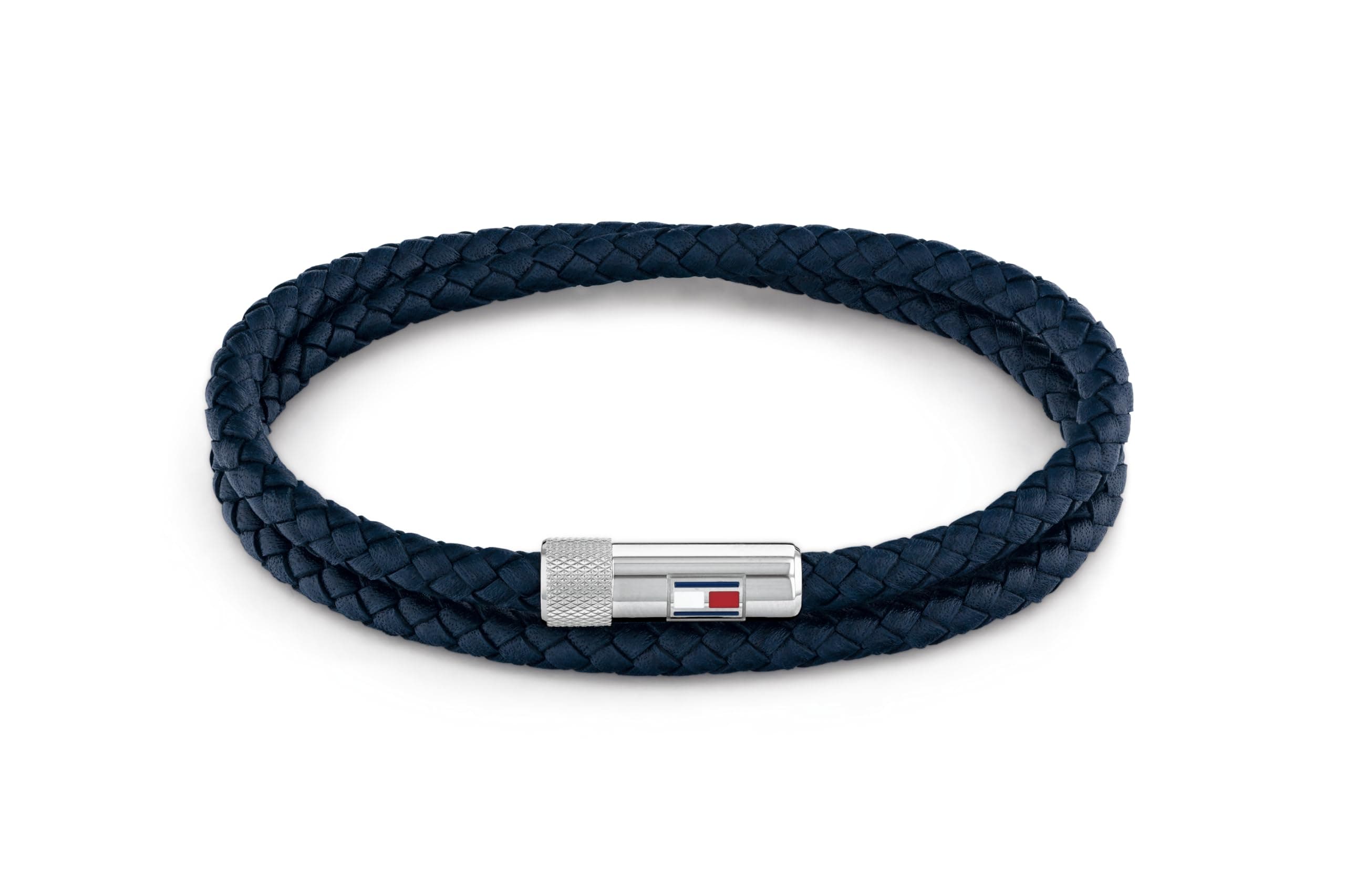 Tommy Hilfiger Jewelry Lederarmband für Herren verfügt über einen Magnetverschluss Blau Angebot bei HelloDeals