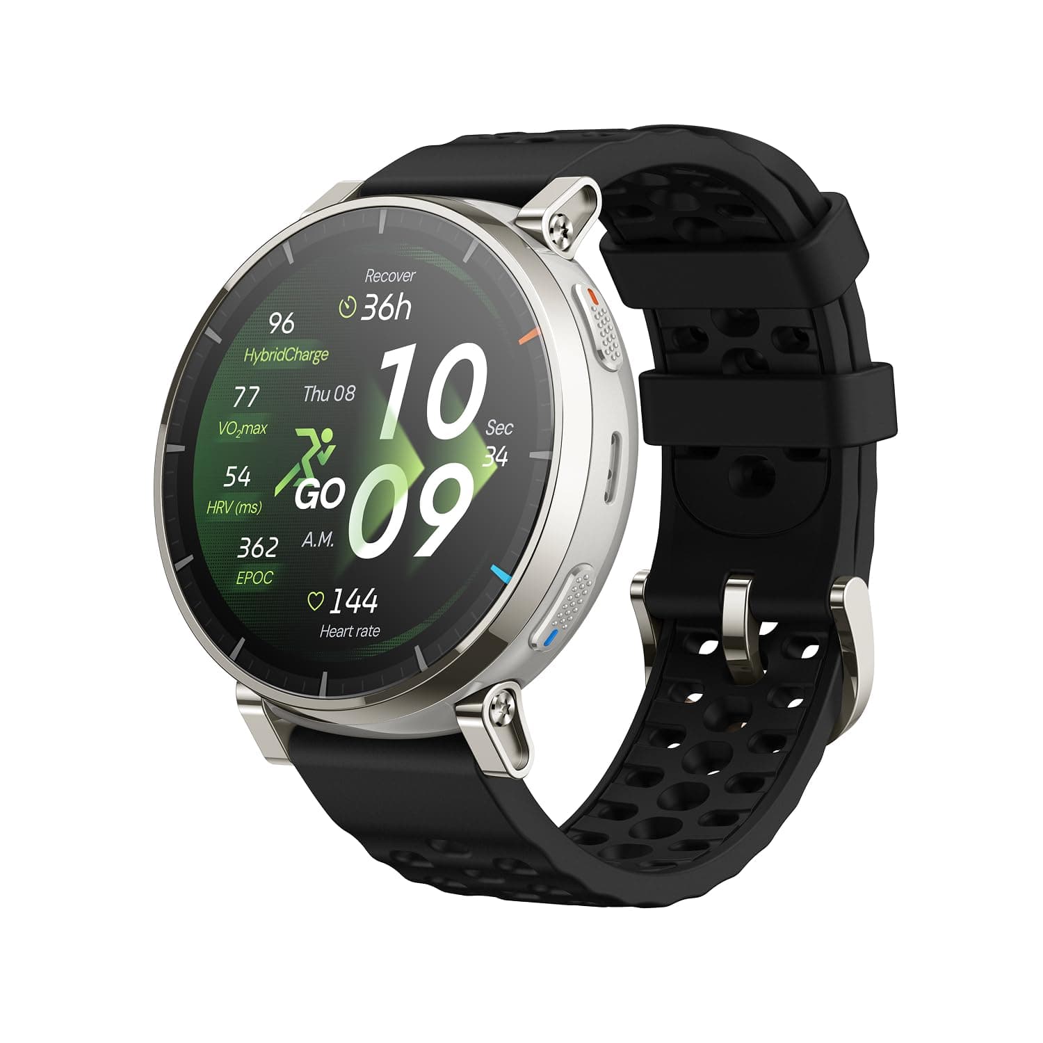 Amazfit Active 3 Premium 45mm GPS Lauf-Smartwatch, 1,32" AMOLED Saphir-Display, 12 Tage Akku, 4GB, NFC, Offline-Karten, 170+ Trainingsmodi, 5 ATM, Herzfrequenz- & Fitness-Tracker für Android & iPhone Apex Silber Angebot bei HelloDeals