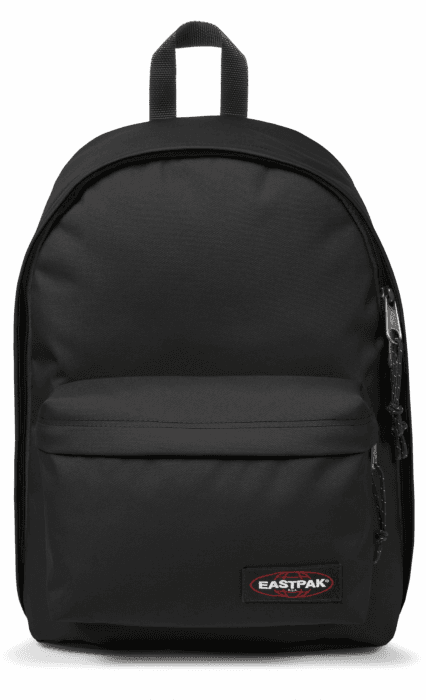 EASTPAK Out of Office Rucksack 27L (44 x 29,5 x 22 cm), Laptopfach 13–15 Zoll, wasserabweisender Schul- & Arbeitsrucksack, robuster Tagesrucksack mit gepolsterten Trägern - BLACK Schwarz Angebot bei HelloDeals